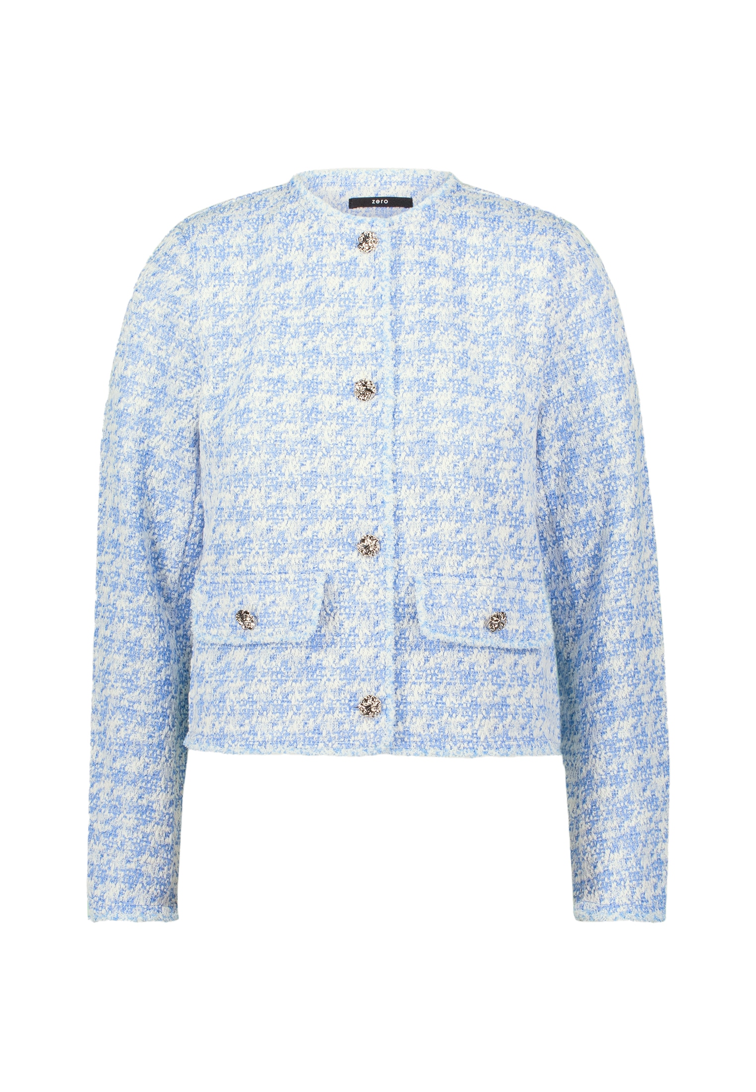 Zero Jackenblazer »zero Blazer mit Taschenklappen«, Knopfleiste