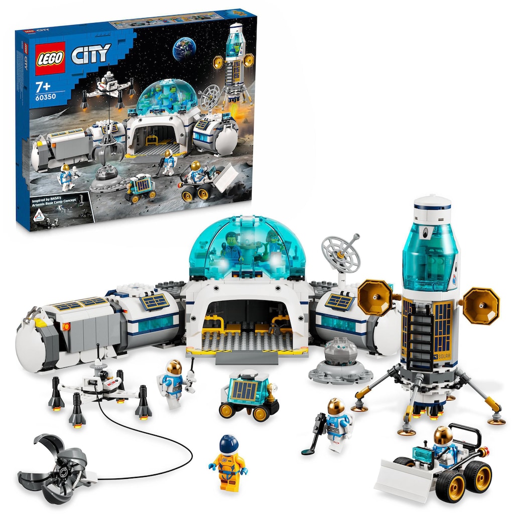 LEGO® Konstruktionsspielsteine »Mond-Forschungsbasis (60350), LEGO® City«, (786 St.)