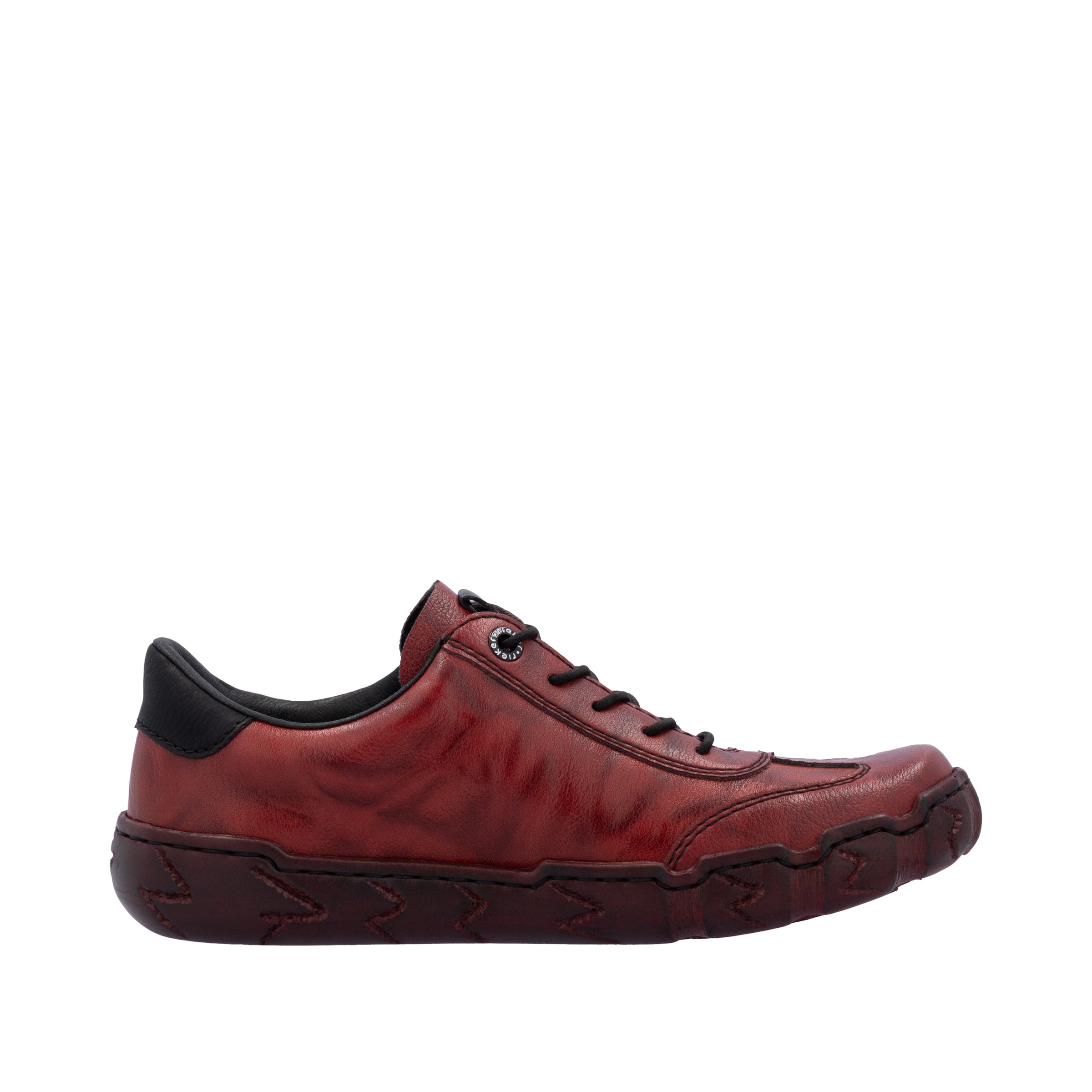Rieker Sneaker, Schnürschuh, Halbschuh, Freizeitschuh mit Ziernähte