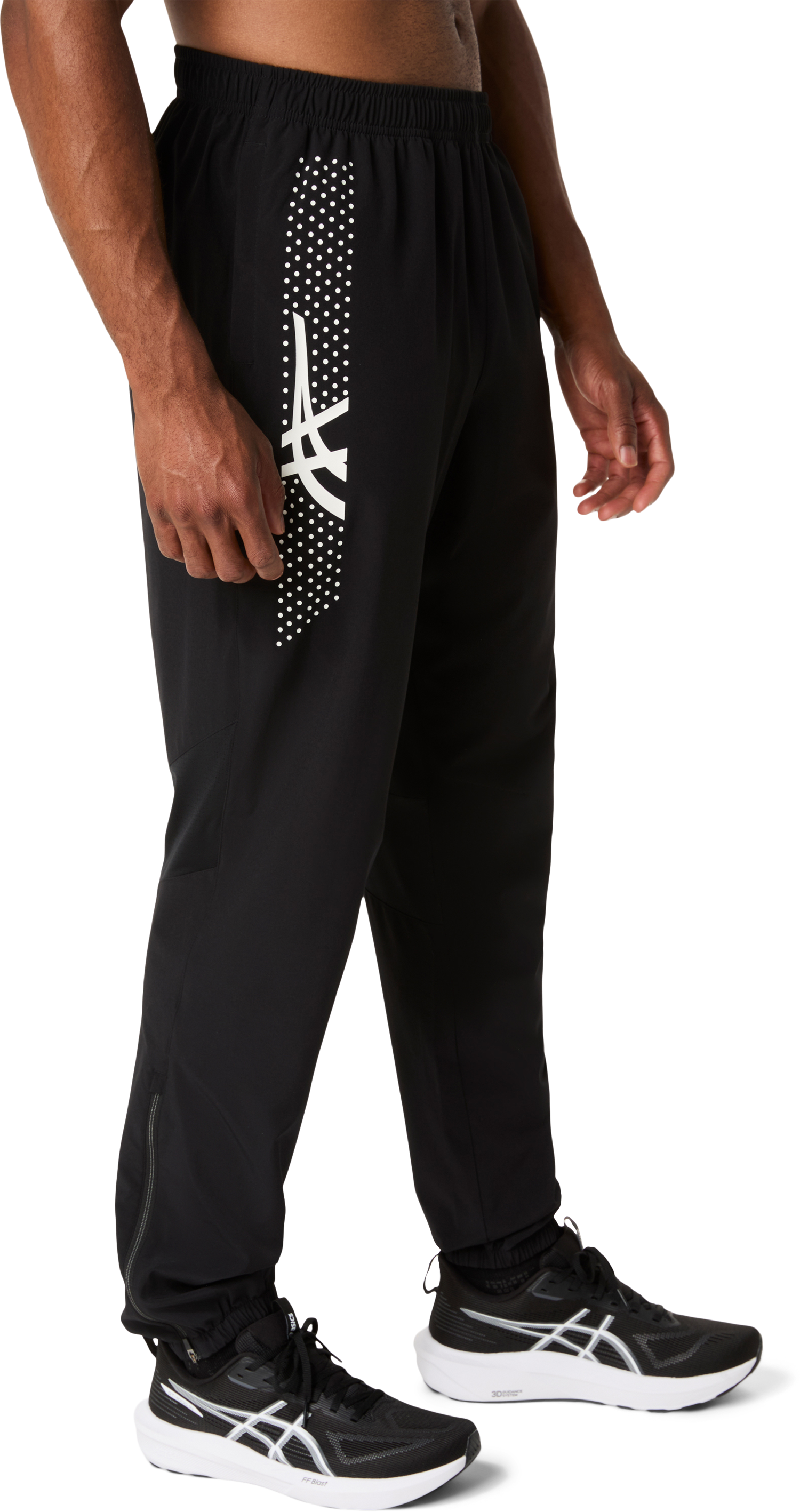 Asics Laufhose »ICON PANT«  mit Handytasche hinten im Bund, Beinabschluss mit seitlichem Zipper