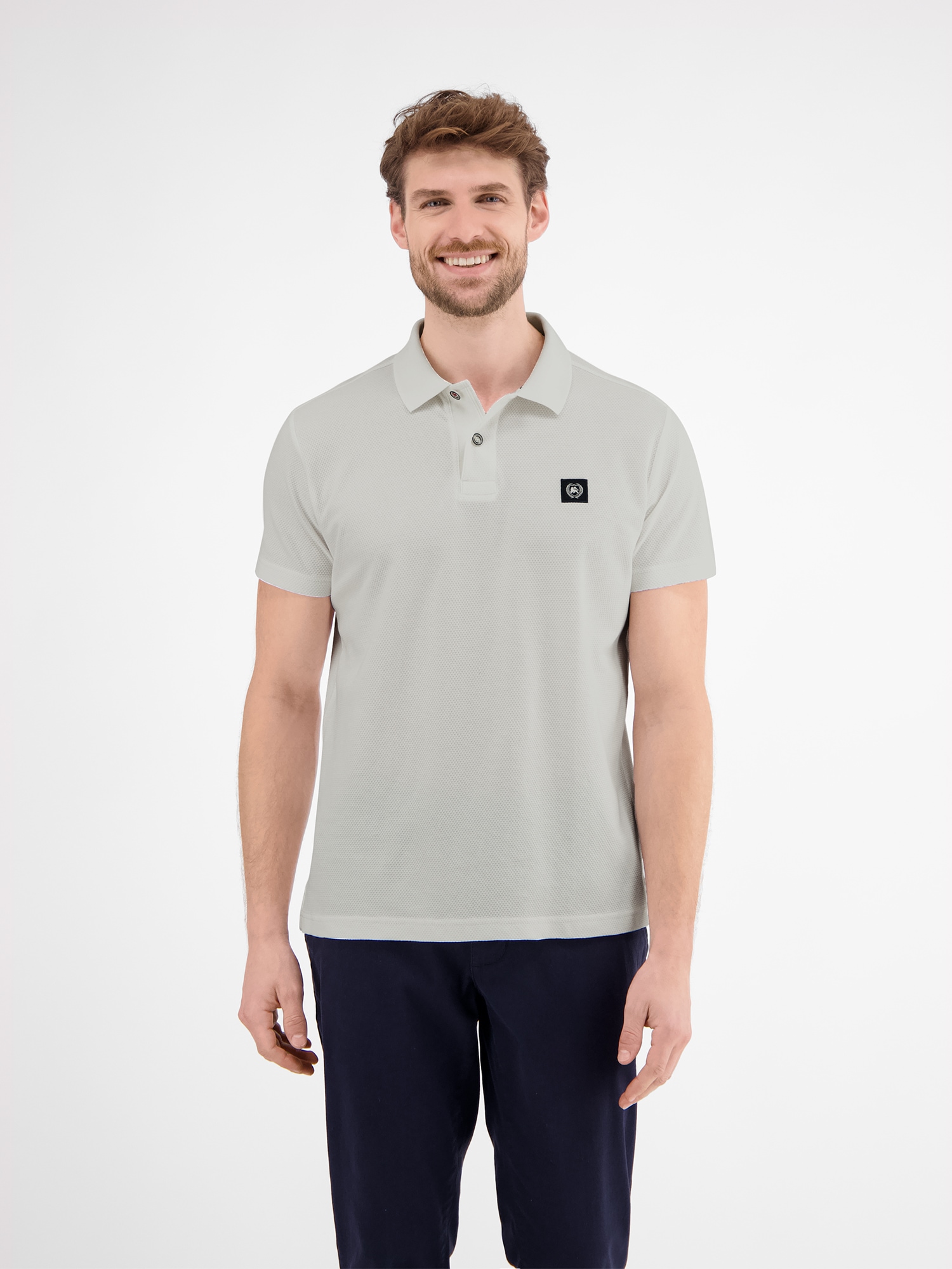 LERROS Poloshirt "Poloshirt in weicher Waffelpiquéqualität" günstig online kaufen
