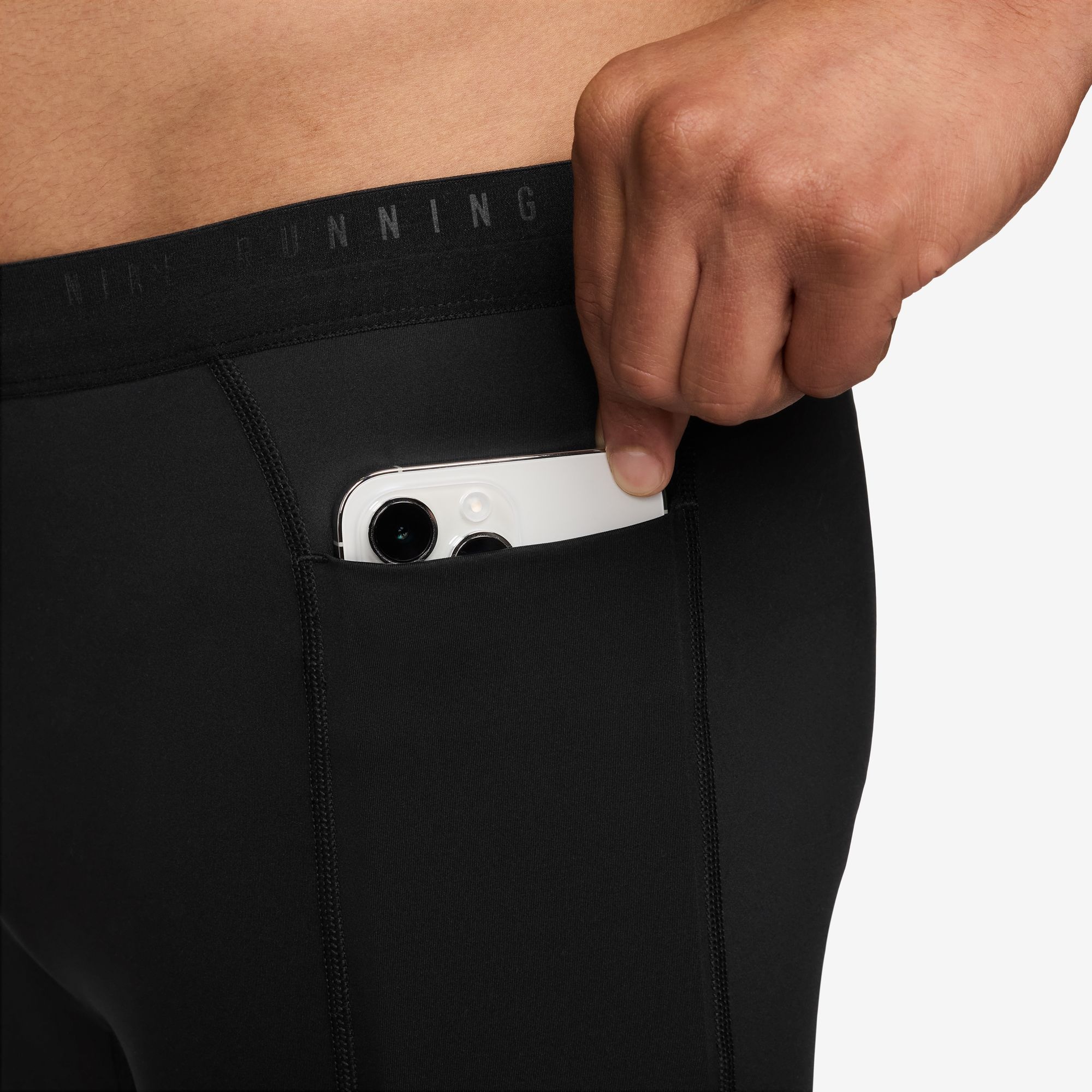 Nike Lauftights »M NK DF STRIDE HALF TIGHT«  sportlicher Stil, eng anliegende Passform