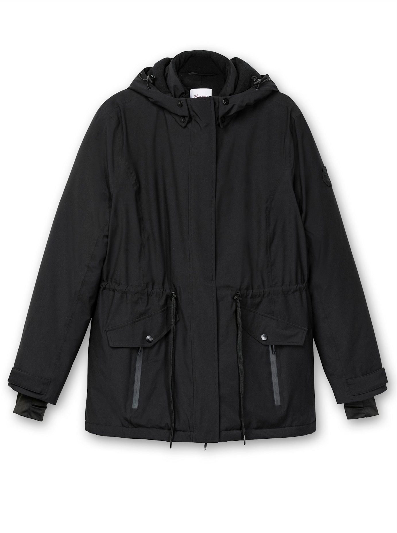 Funktionsjacke SHEEGO, Damen, Gr. 54, schwarz, 94% Polyester, 6% Elasthan, Wattierung:100% Polyester, unifarben, Jacken Funktionsjacke 3