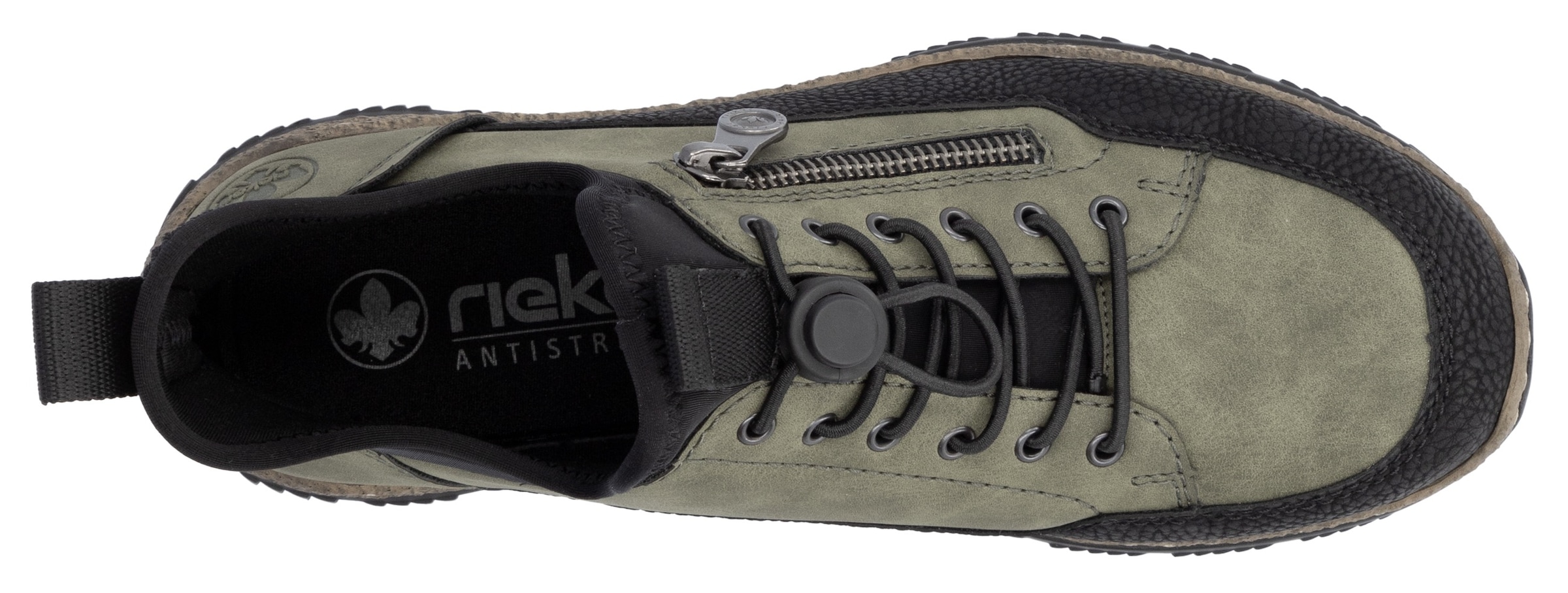 Rieker Slip-On Sneaker, Schlupfschuh, Freizeitschuh mit Schnellverschluss