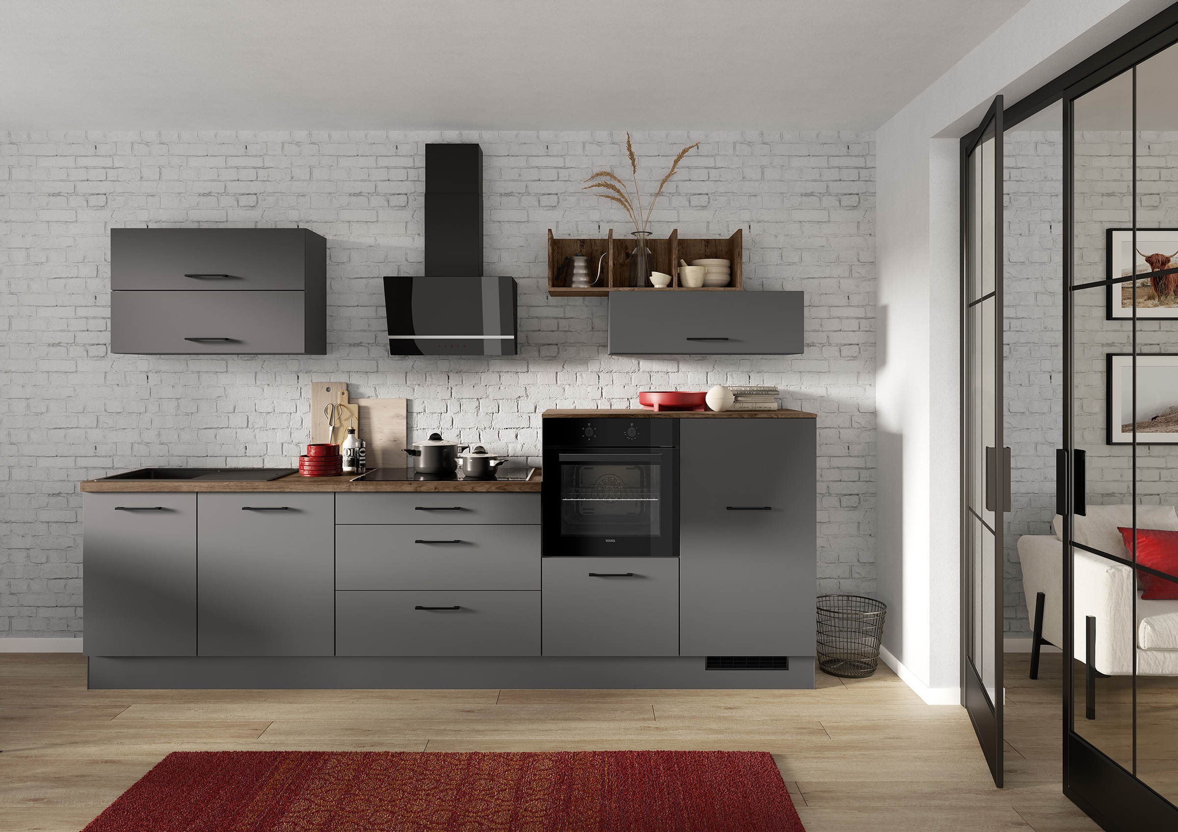 IMPULS KÜCHEN Küchenzeile ""New York", Schubkästen mit Soft-Close,", wählba günstig online kaufen