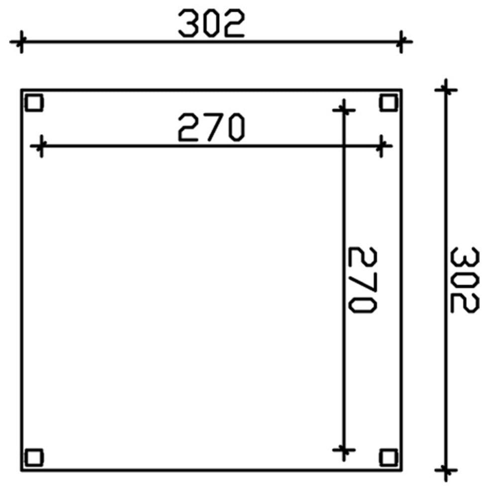 Skanholz Holzpavillon »Toulouse«, BxTxH:302x302x244 cm, inkl. Aufschraubstutzen