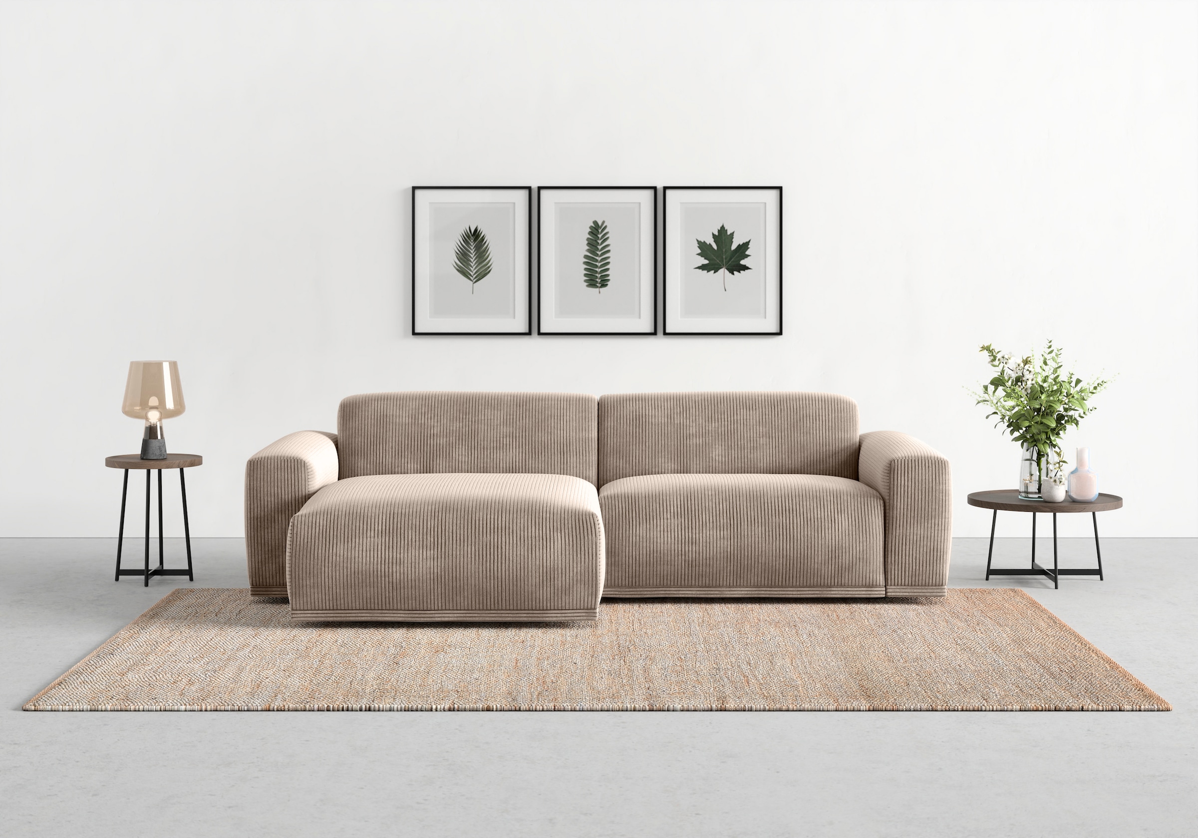 TRENDMANUFAKTUR Ecksofa "Braga, mit hochwertigem Kaltschaum, L-Form, in Cor günstig online kaufen