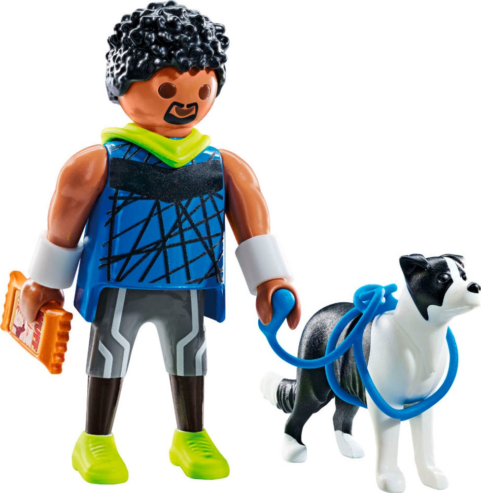 Playmobil® Konstruktions-Spielset »Jogger mit Border Collie (71740), Playmobil My Life«, (7 St.)
