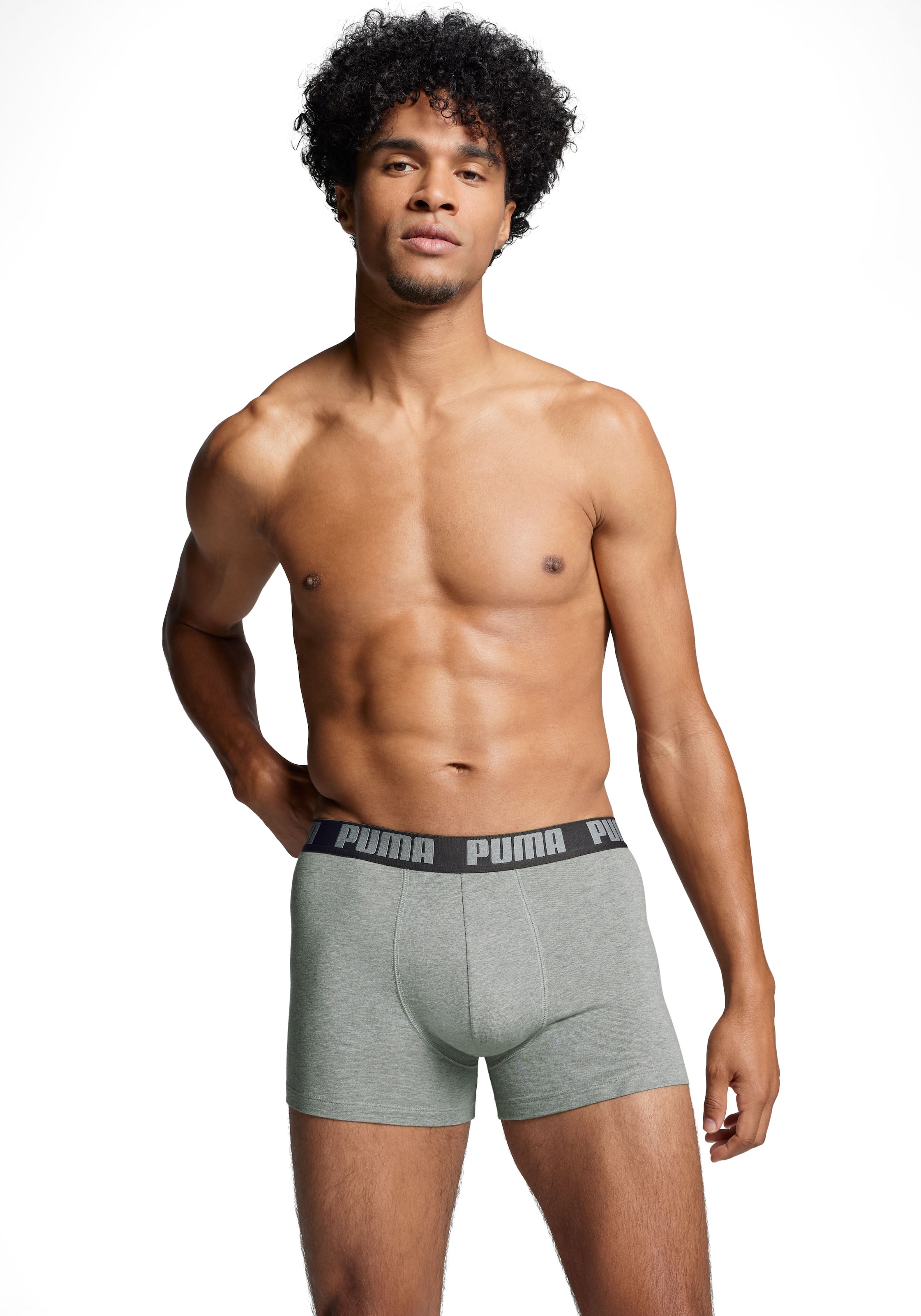 PUMA Boxershorts »PUMA MEN EVERYDAY BOXER 6P ECOM«, (6er Pack), Elastischer Logobund, Stretchmaterial, ohne Eingriff