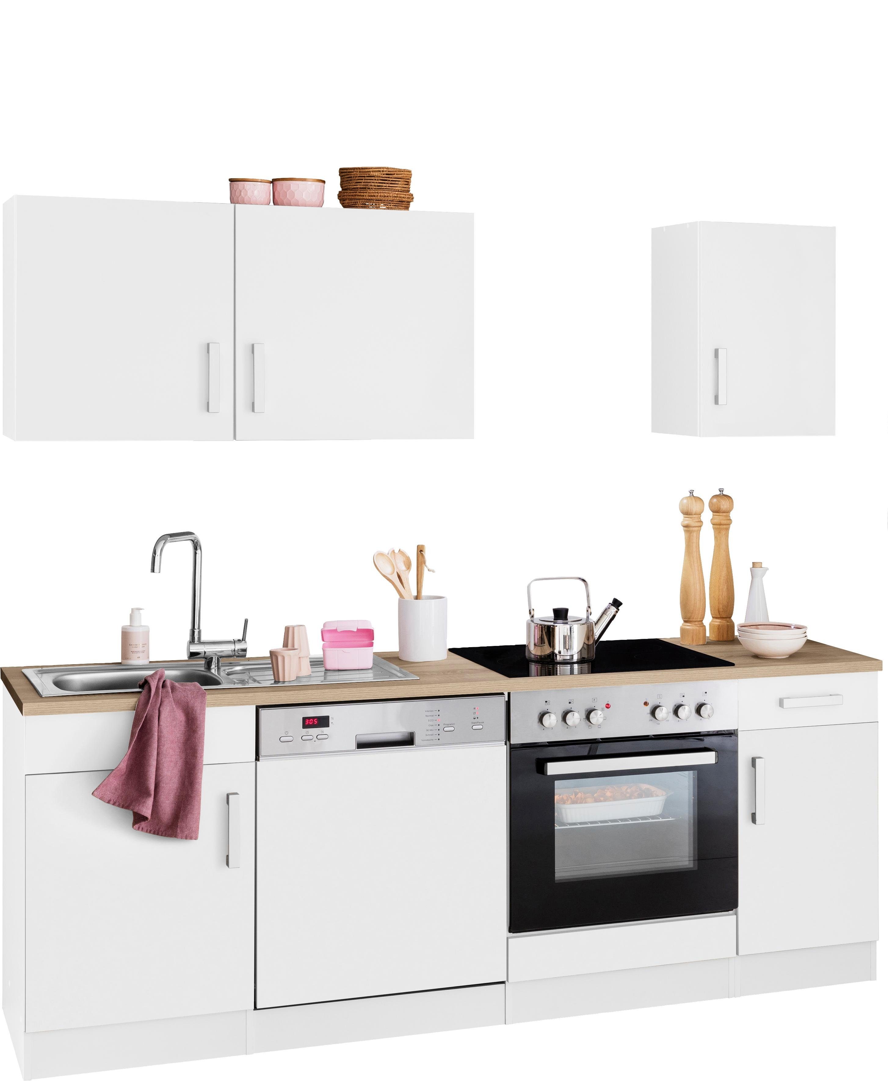 Thumbnail - KOCHSTATION "KS-Gera" Breite 210 cm, wahlweise mit E-Geräten, mit Arbeitsplatte