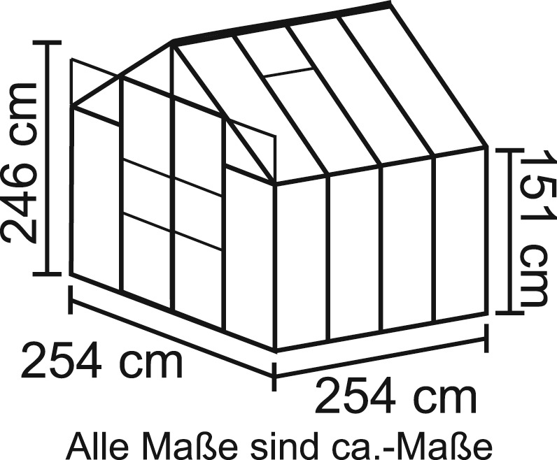 Vitavia Gewächshaus »Uranus 6700«