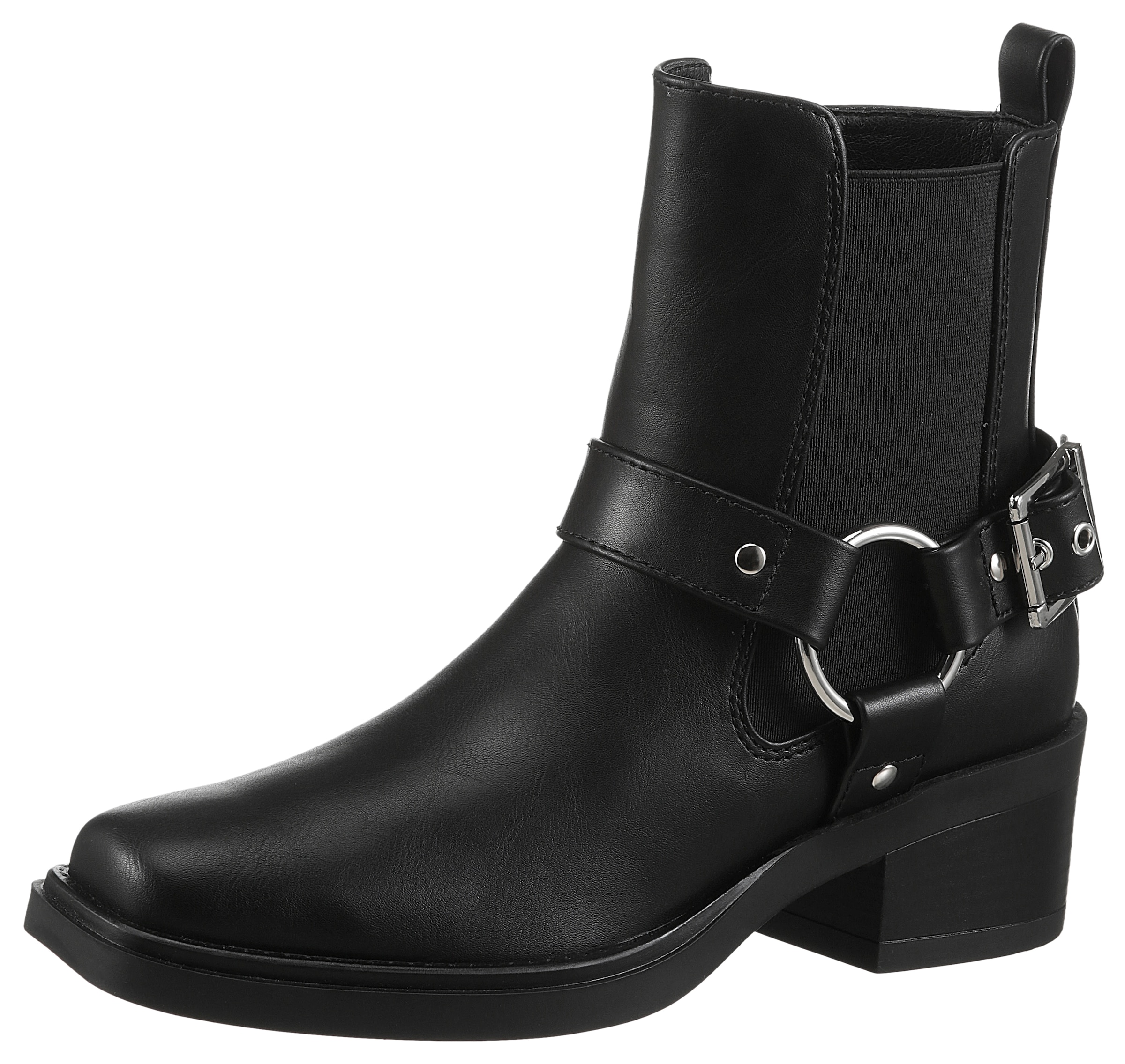 Aniston SHOES Westernstiefelette, Cowboyboots, Blockabsatz, mit Stretcheinsatz - NEUE KOLLEKTION
