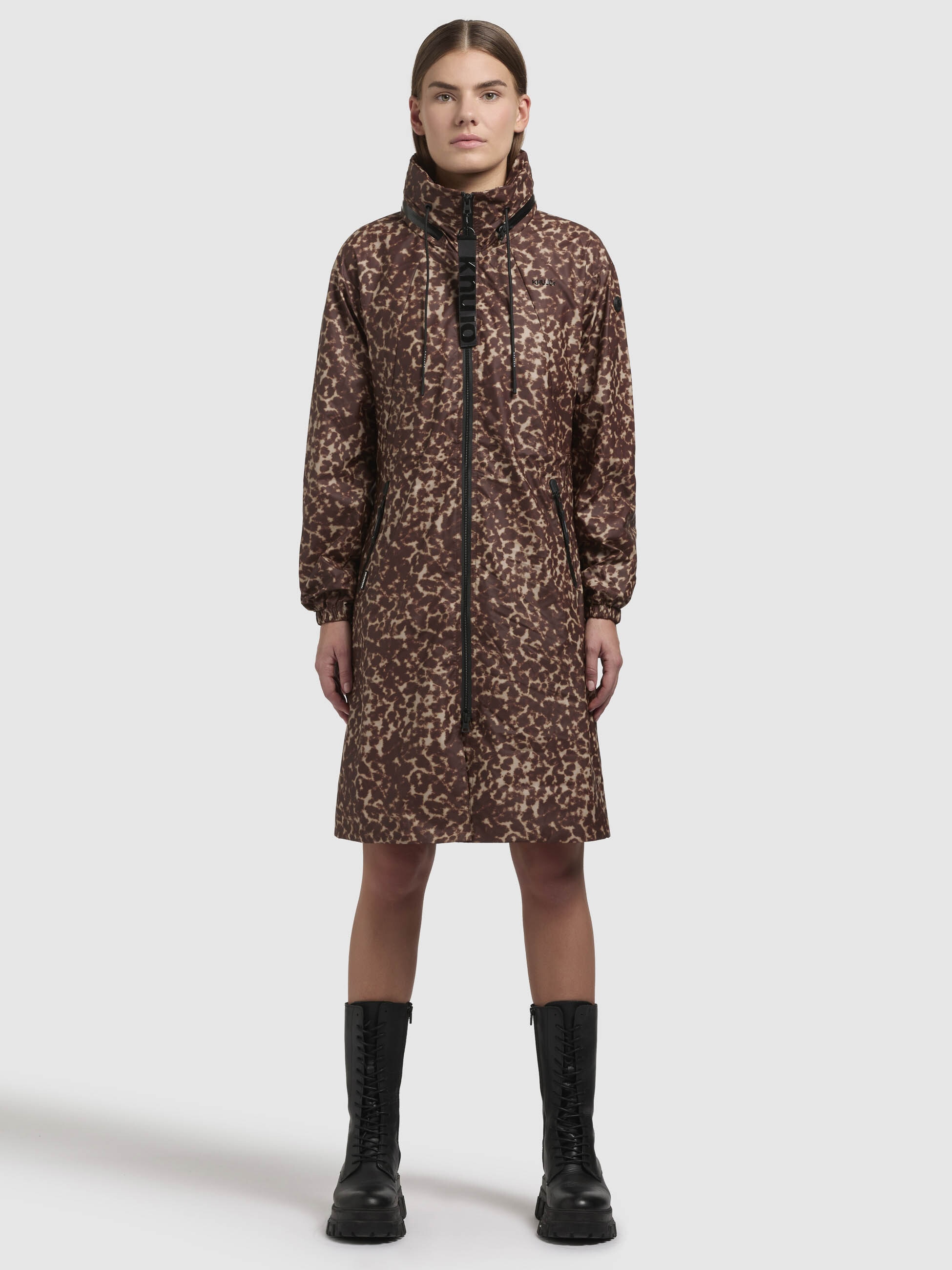 khujo Kurzmantel »ERTHE LEO PRINT«