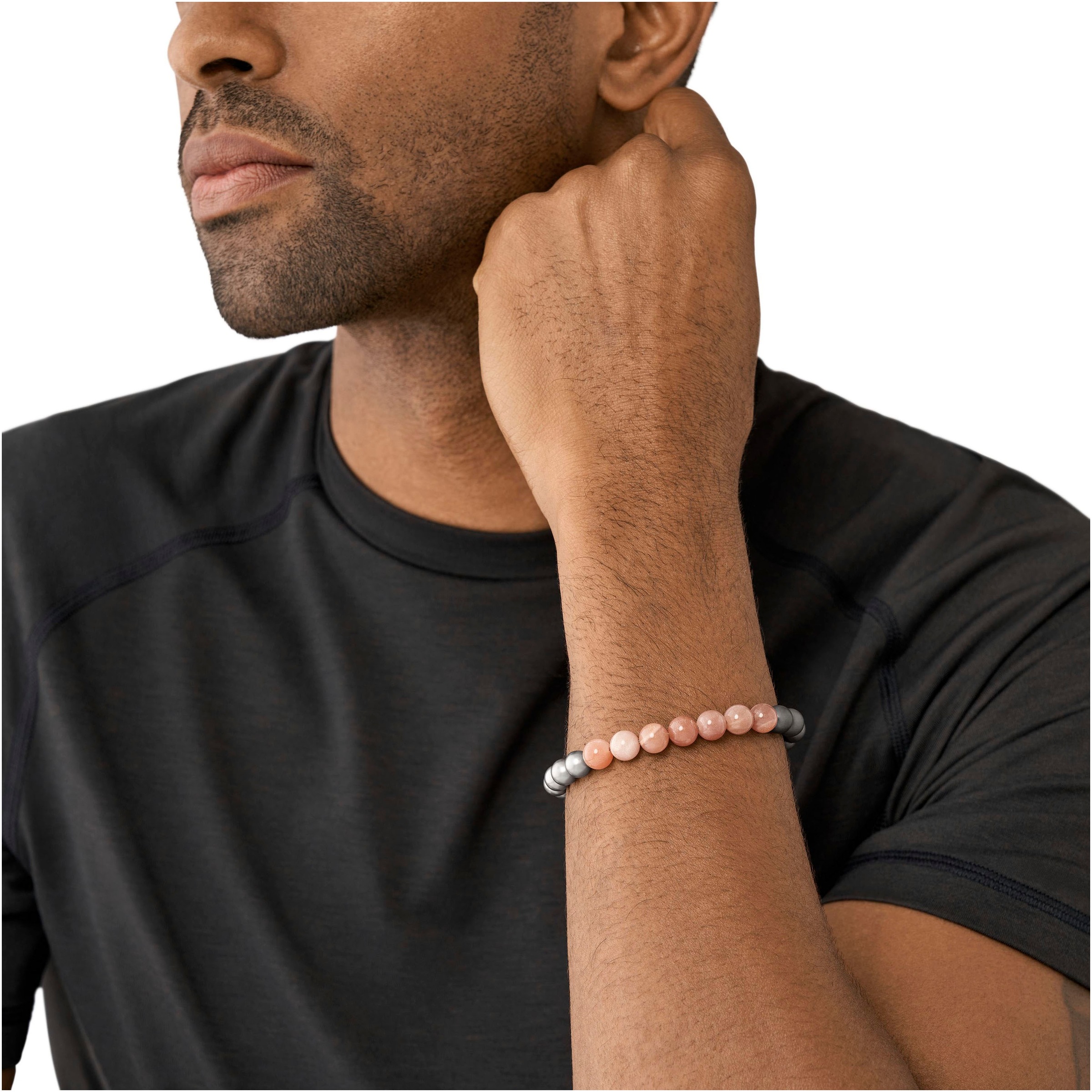 ARMANI EXCHANGE Armband »CLASSIC, AXG0127040, AXG0128040«, mit Hämatit - mit Aventurinperle