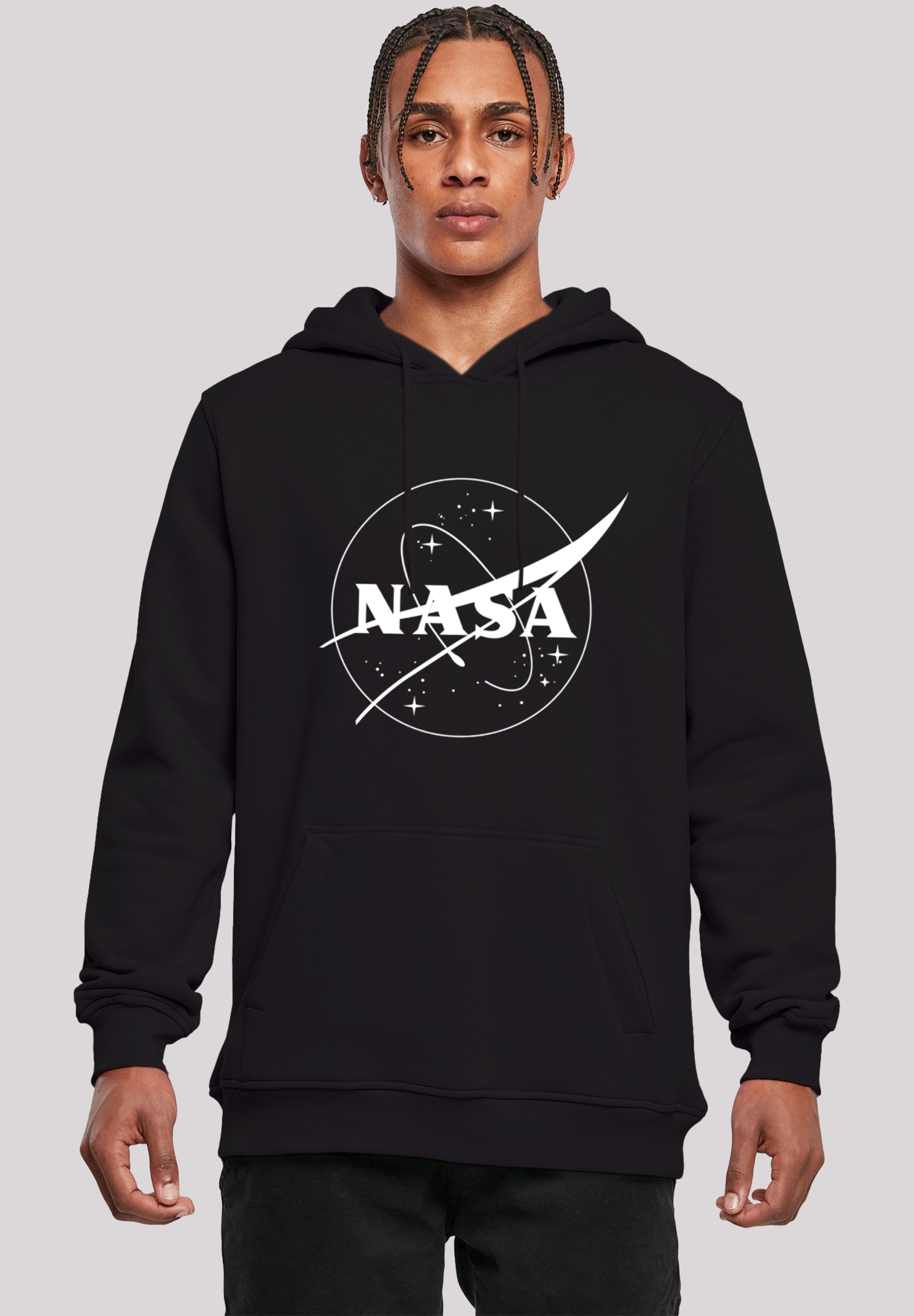 F4NT4STIC Sweatshirt "NASA Classic Insignia Logo Monochrome", Herren,Premium Merch,Slim-Fit,Kapuzenpullover,Bedruckt