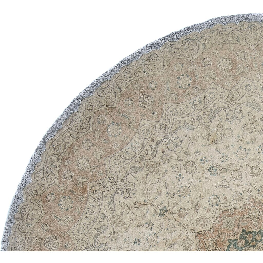 morgenland Orientteppich »Täbriz rund - 290 x 290 cm - beige«, rund