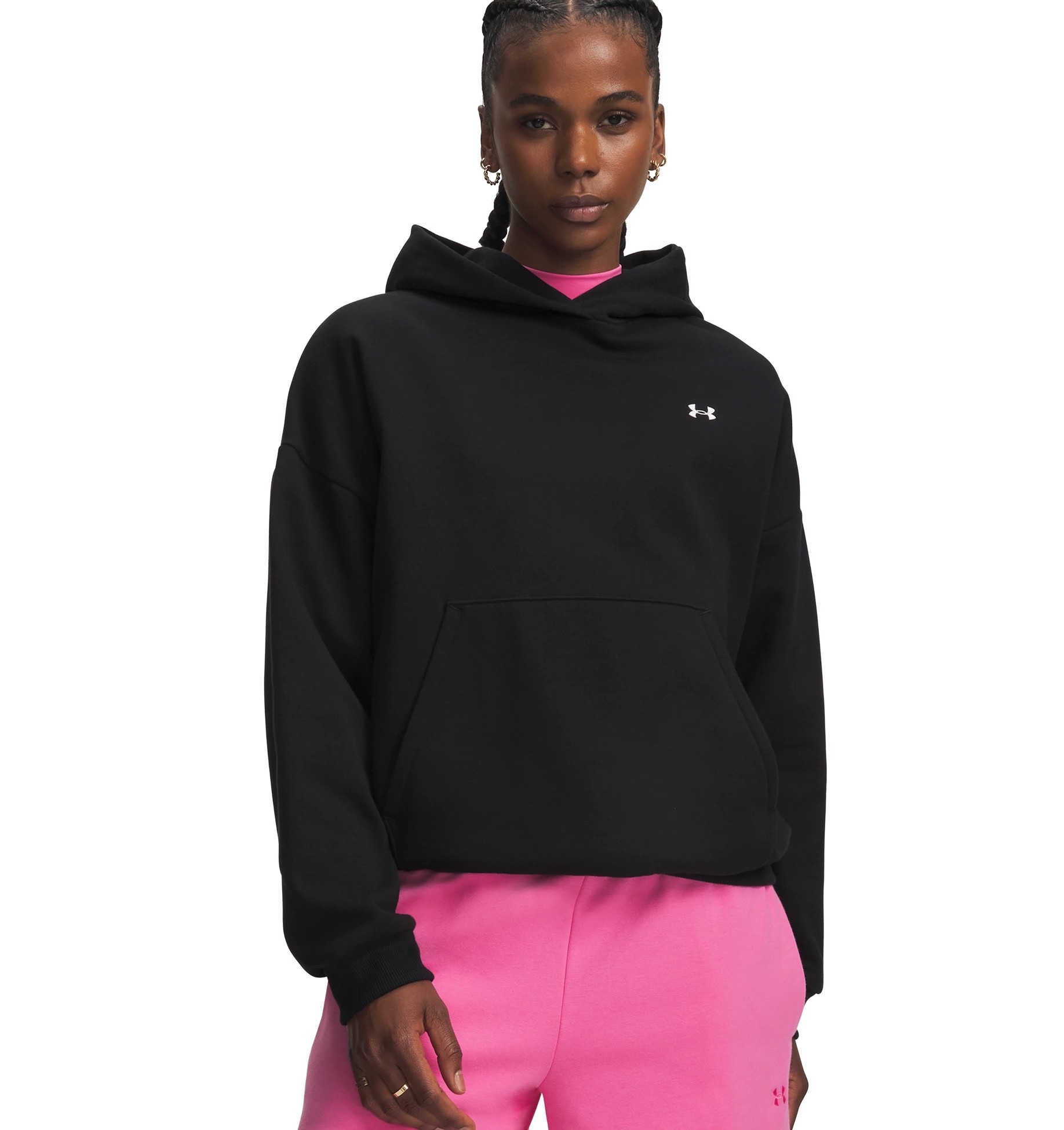 Under Armour Kapuzensweatshirt "ICON FLEECE HOODIE", sportlicher Stil, aus Baumwolle und Polyester, auch in großen Größen