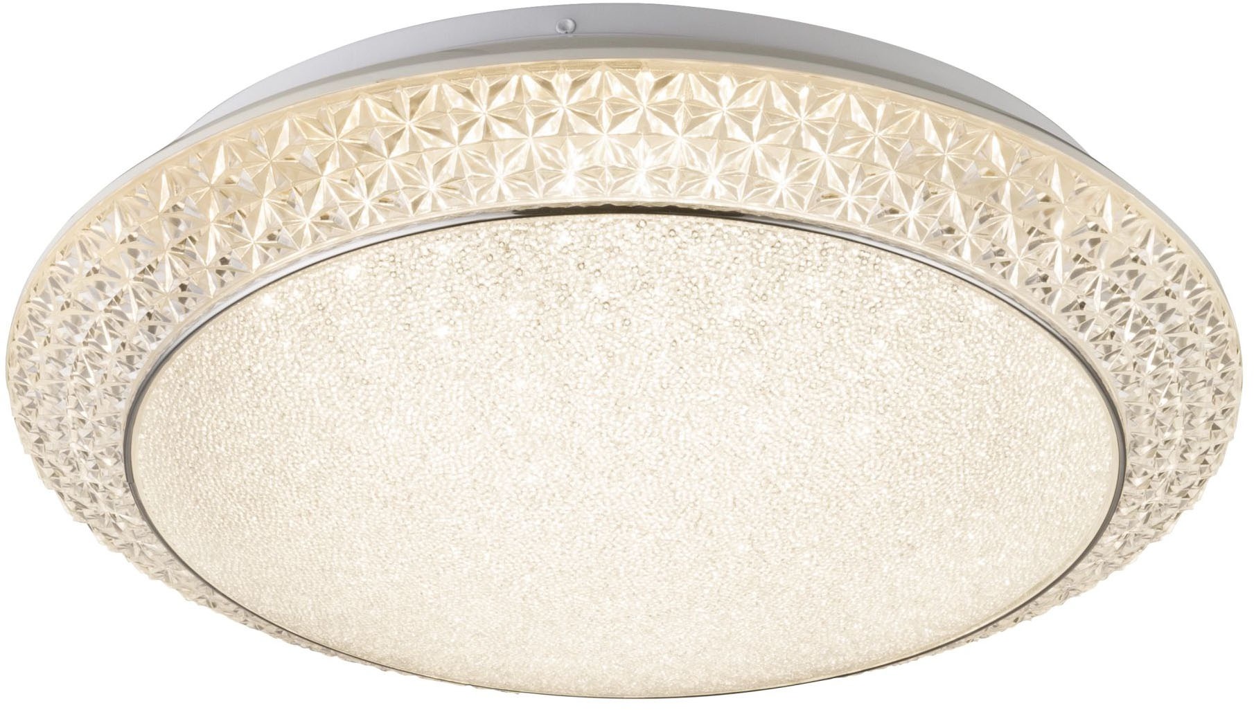 GLOBO LIGHTING LED Deckenleuchte »RONJA«, Leuchtmittel LED-Modul | LED fest integriert, Deckenlampe, Design Leuchte, Kristalle, Wohnzimmer, Schlafzimmer