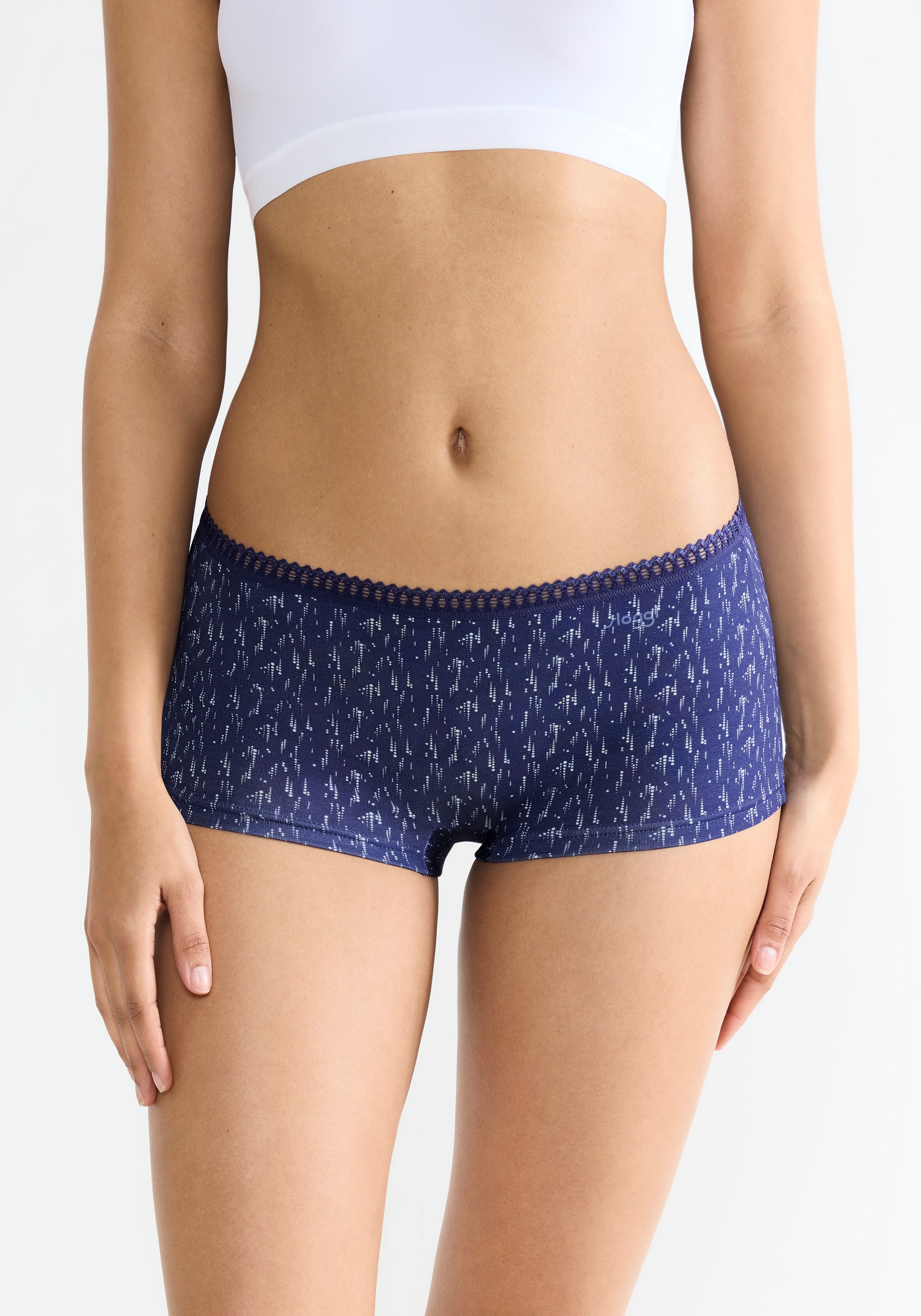 sloggi Retro Pants "GO Crush" 3er Pack, Spitzendetails, Multipack, Baumwoll günstig online kaufen