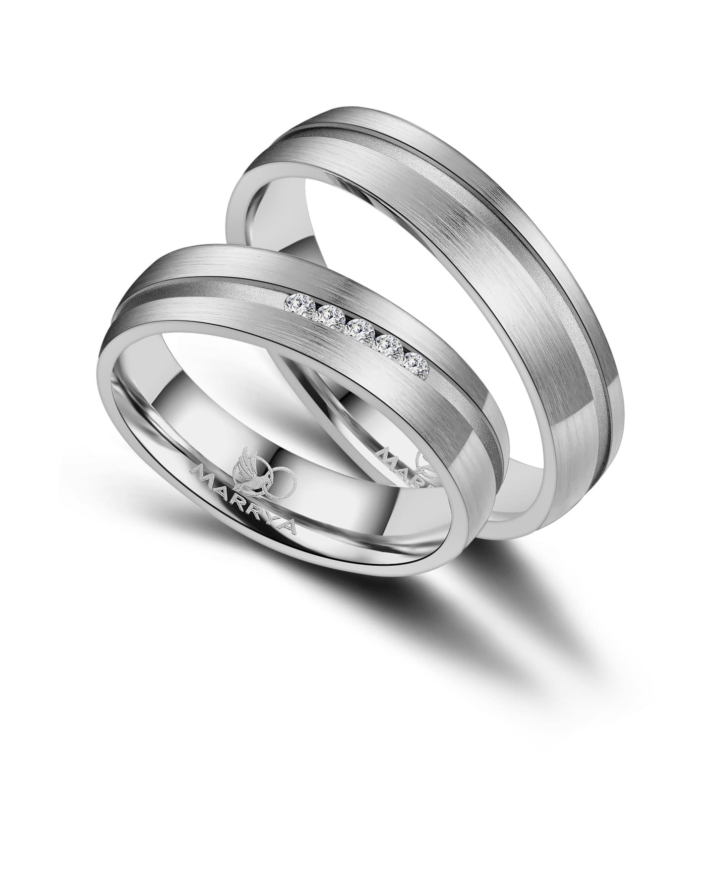 Marrya Partnerring »Edelstahl Ringe Trauringe Eheringe Partnerringe«