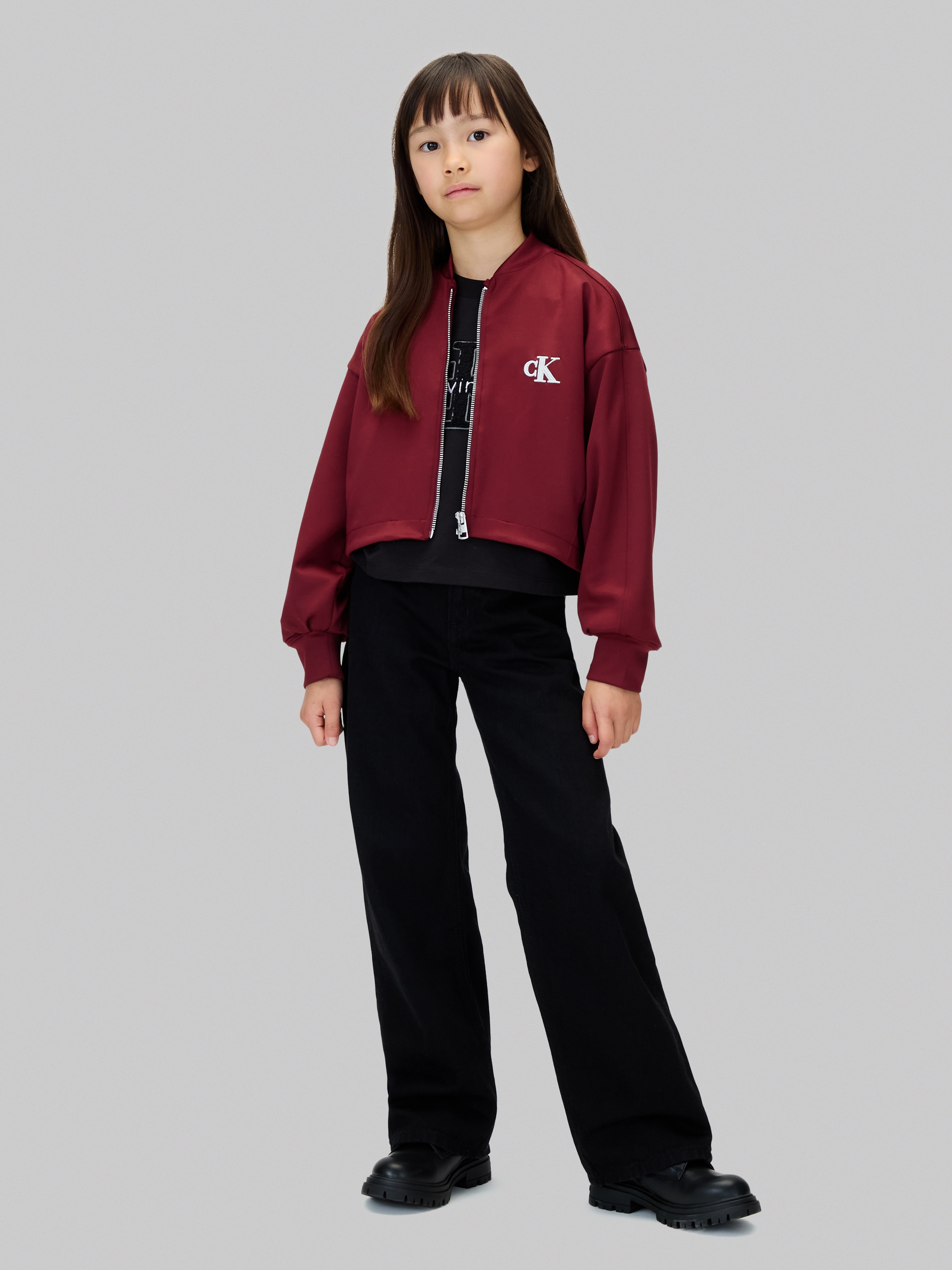 Calvin Klein Jeans Weite Jeans »HR WIDE LEG«, für Kinder bis 16 Jahre, hoher Bund