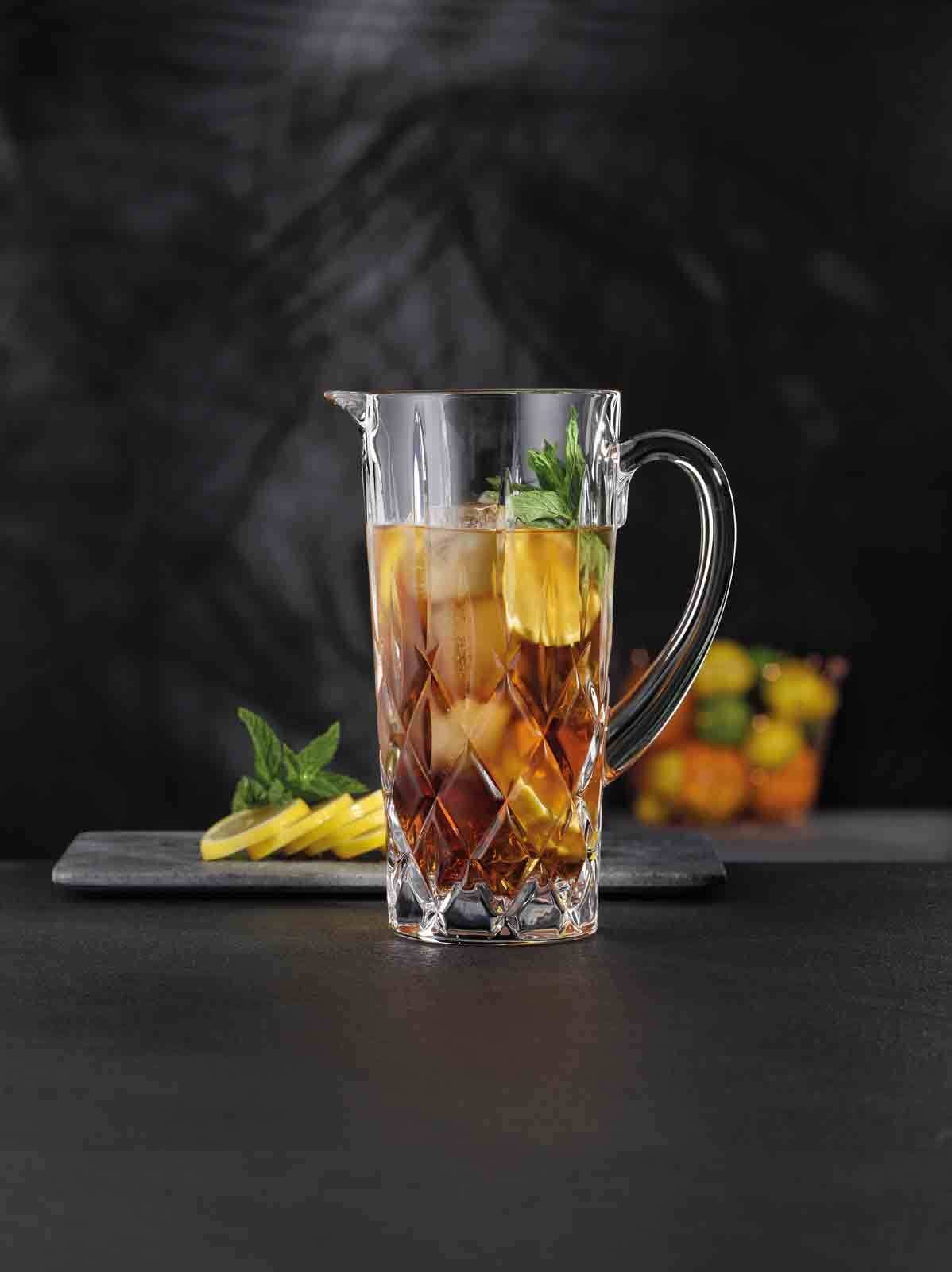 Nachtmann Wasserkrug »Krug Noblesse 1190 ml transparent« Erhöhte Bruchfestigkeit, Kristallglas, spülmaschinenfest