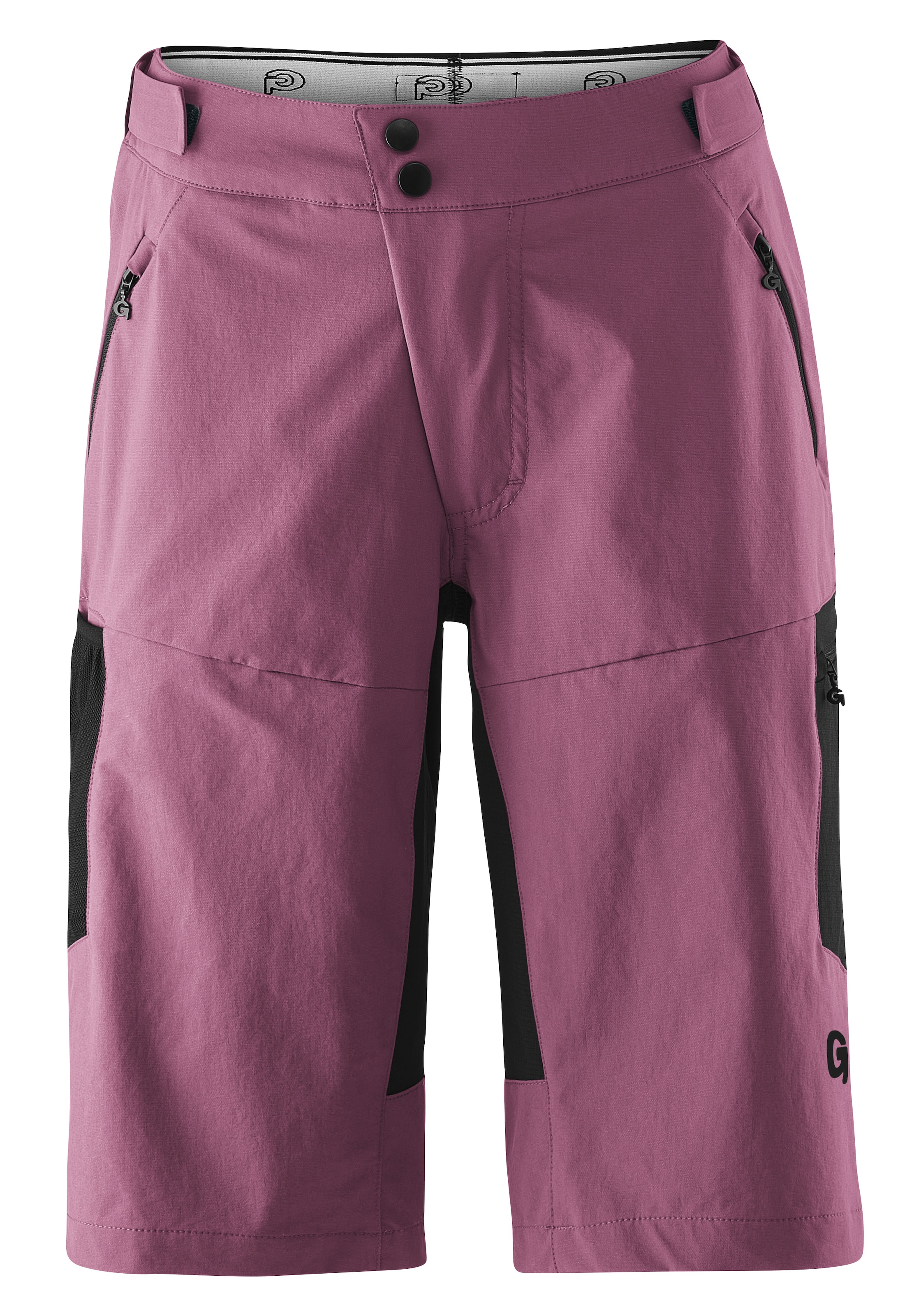 Gonso Radhose "CASINA", Damen Bike-Shorts, Fahrradhose, Sitzpolster und Taschen, Bund flexibel