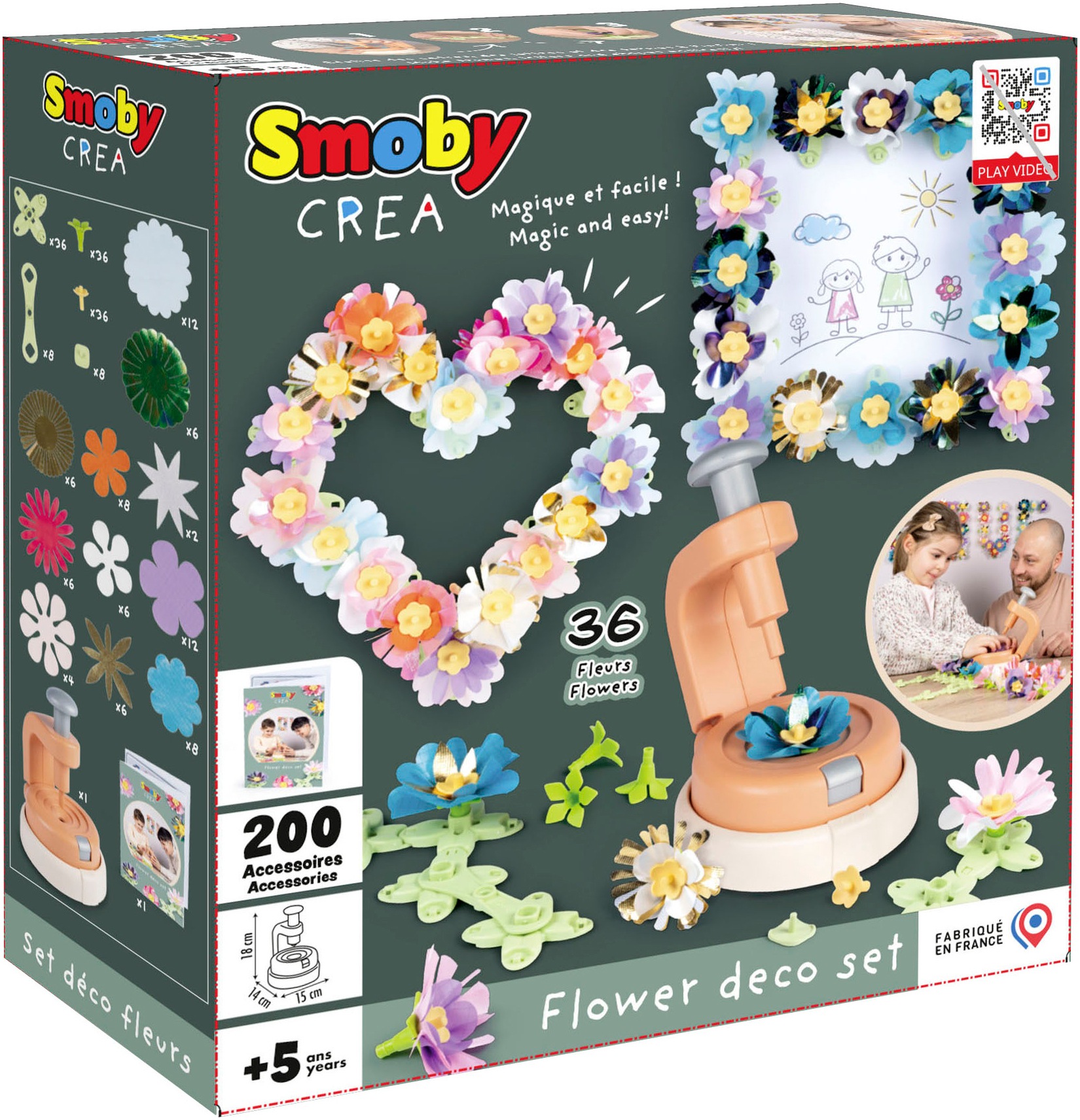 Smoby Kreativset »Crea Flower Deko Set« Made in Europe