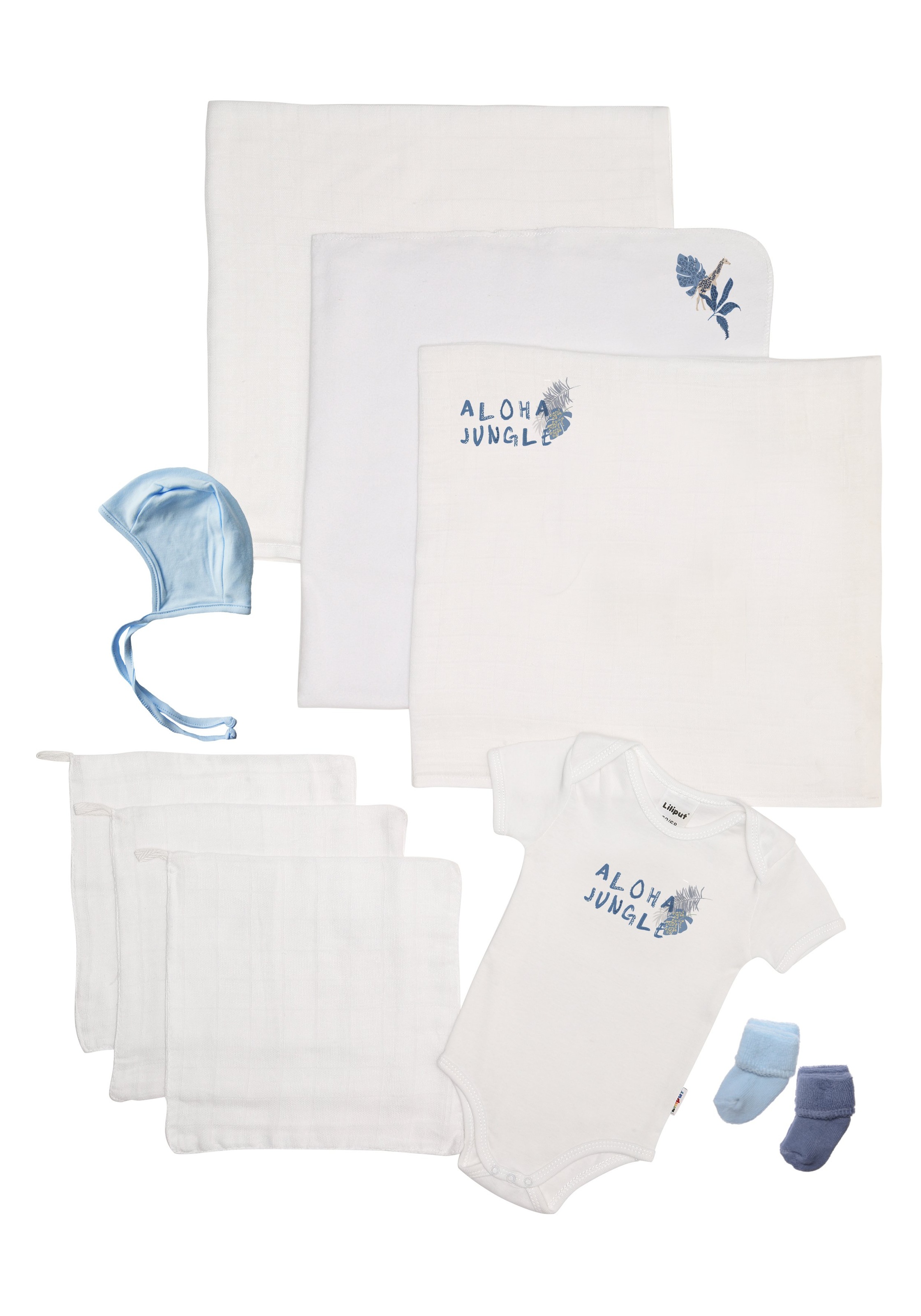 Liliput Erstausstattungspaket "Aloha Jungle" 10 Stk. mit niedlichen Prints