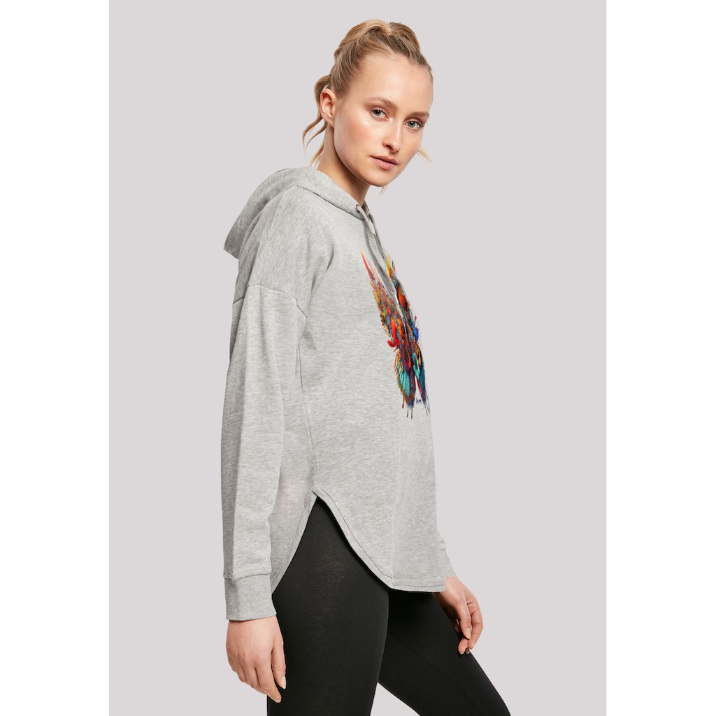 F4NT4STIC Kapuzenpullover »Schmetterling Blumen Oversize Hoodie«