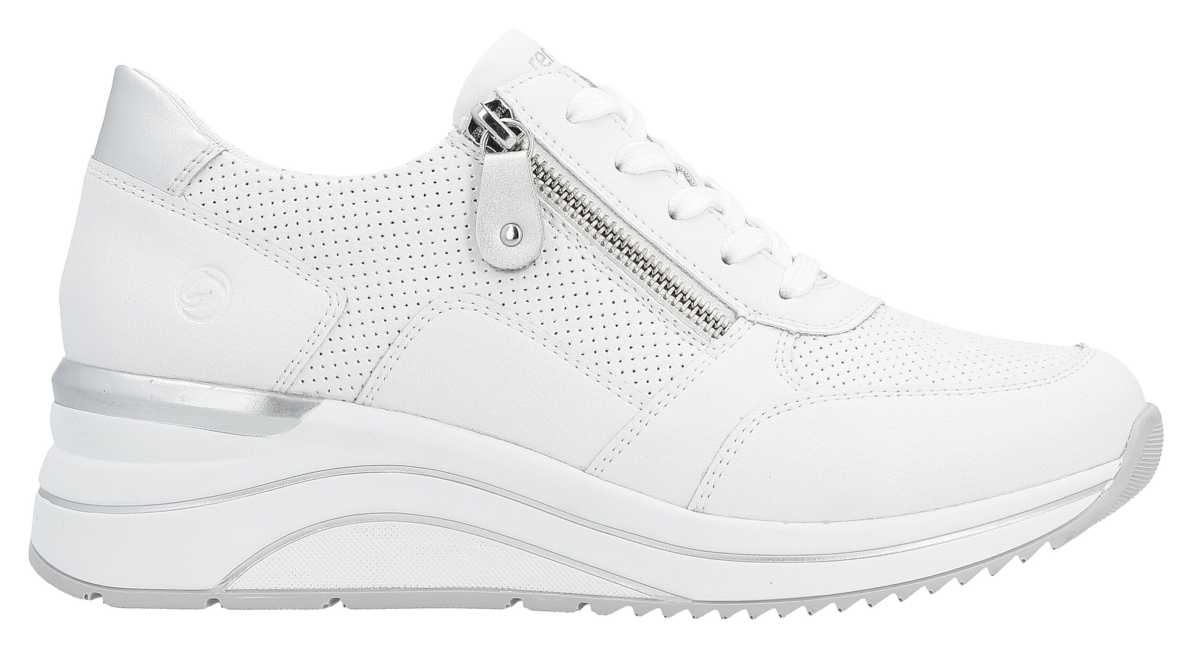 Remonte Keilsneaker, Freizeitschuh, Halbschuh, Schnürschuh mit Schaftrandpolsterung