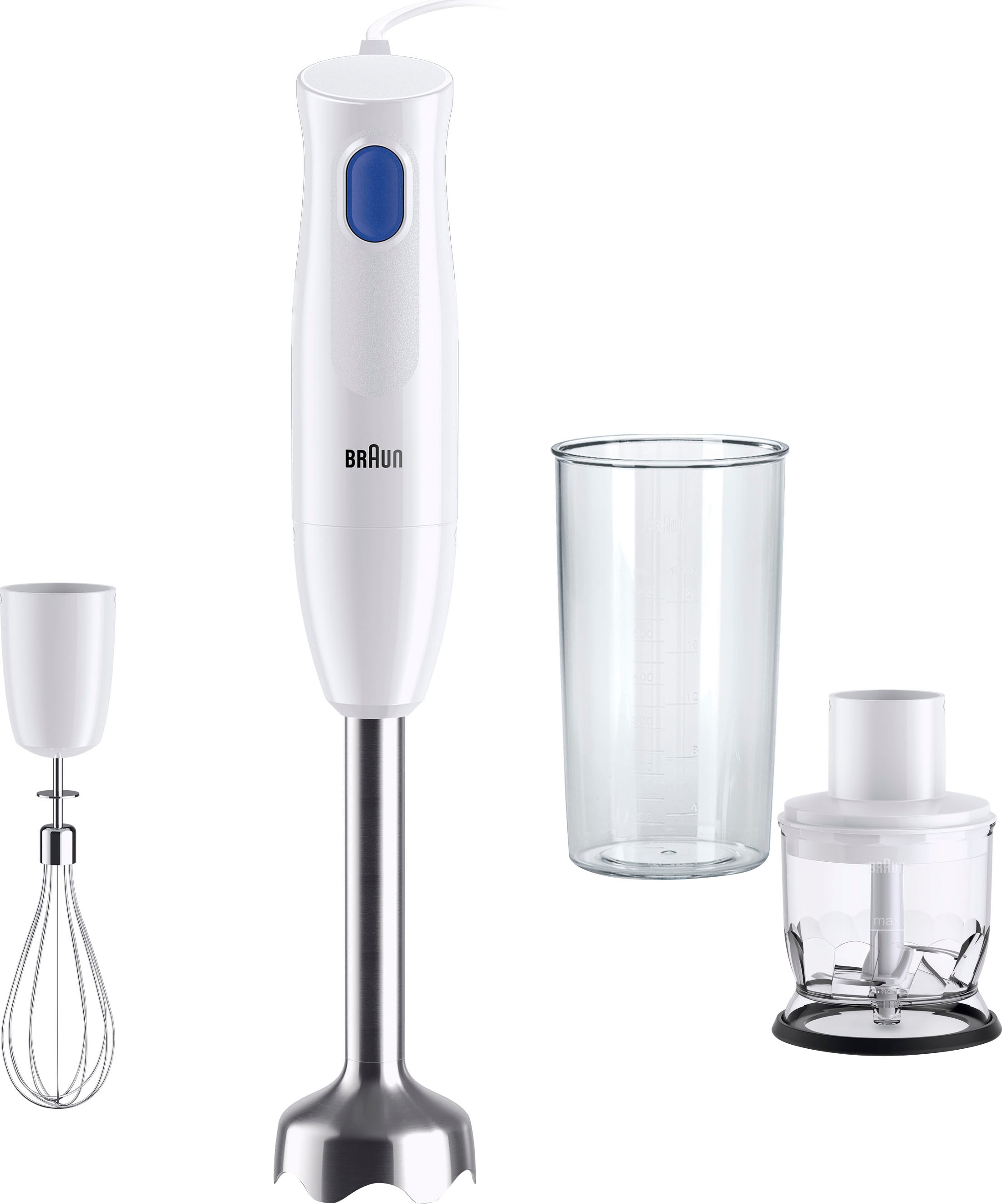 Braun Stabmixer "MQ10.202M WH MultiQuick 1", 450 W