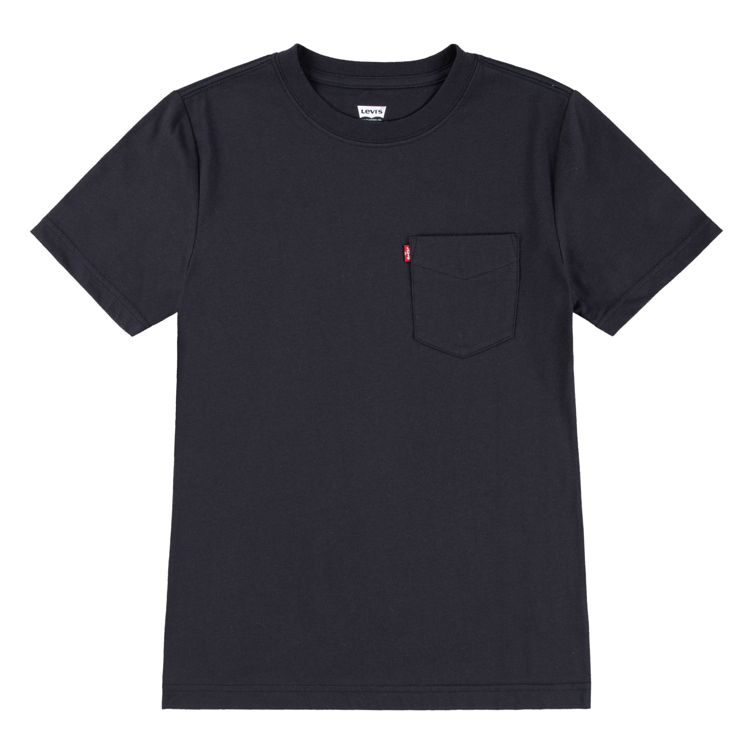 LEVI'S KIDS Jungen T-Shirt "LVB SUNSET POCKET TEE", schwarz, Gr. 4, Jersey, Obermaterial: 60% Baumwolle, 40% Polyester, Shirts, mit Brusttasche, for