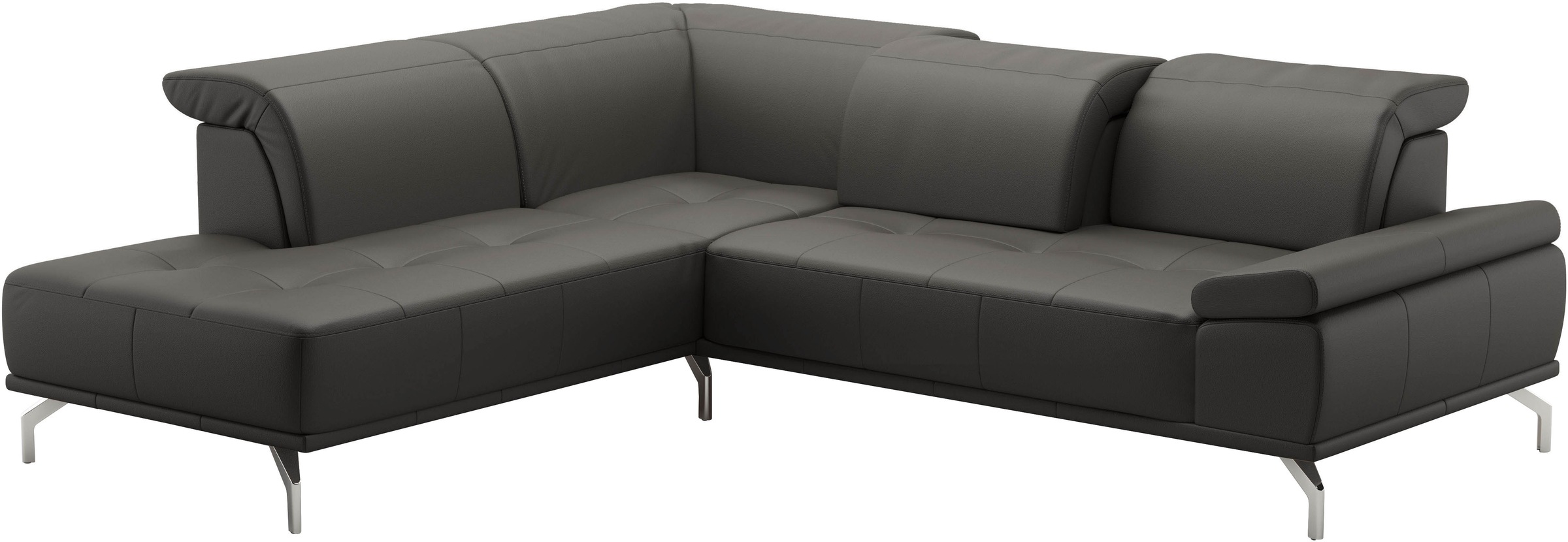 Places of Style Ecksofa »Caluna«, Inkl.Sitztiefenverstellung, wahlweise mit Kopf- und Armteilverstellung