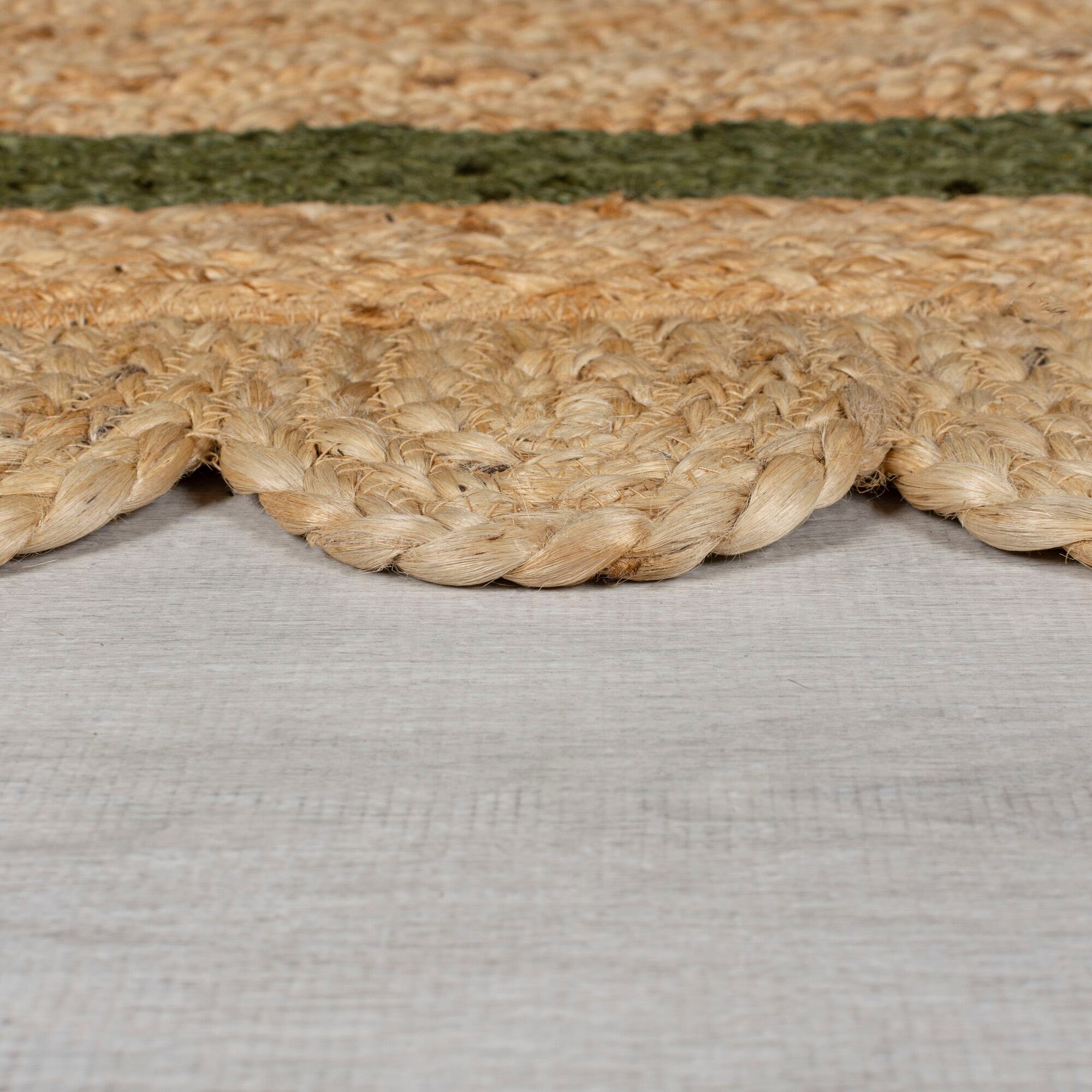 FLAIR RUGS Teppich »Grace«, rechteckig, aus 100% Jute,  fußbodenheizungsgeeignet, mit Bordüre kaufen | BAUR