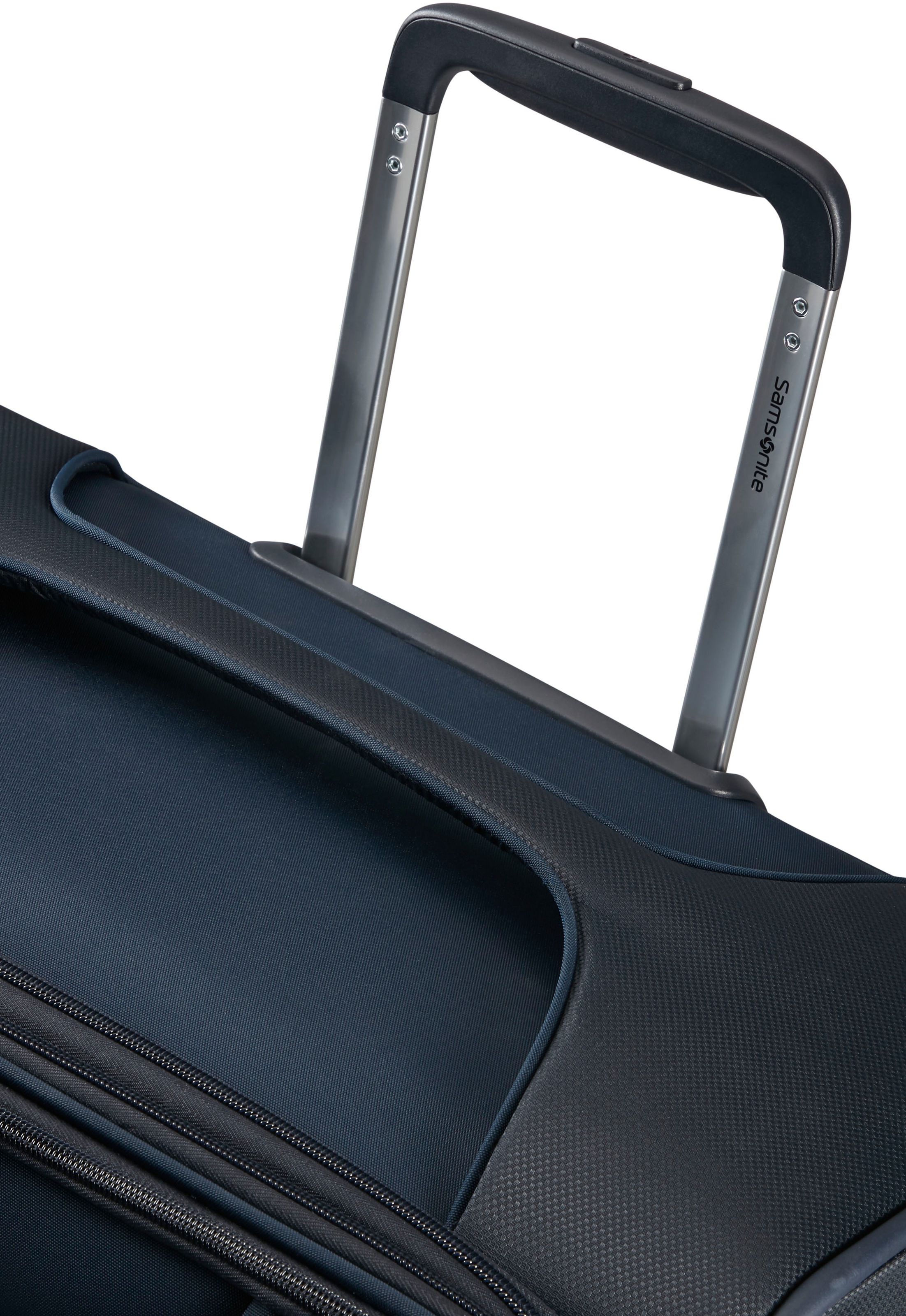 Samsonite Weichgepäck-Trolley »D'LITE«, 4 St. Rollen, Hartschalen-Koffer Reisekoffer TSA-Zahlenschloss im klassischen Design