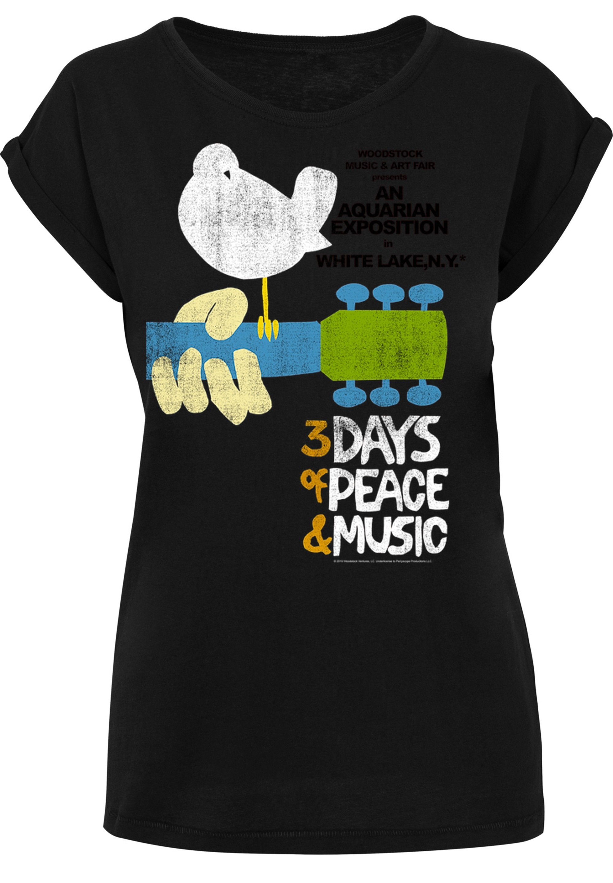 F4NT4STIC T-Shirt »Woodstock Music & Art Fair Festival Poster'«, Print