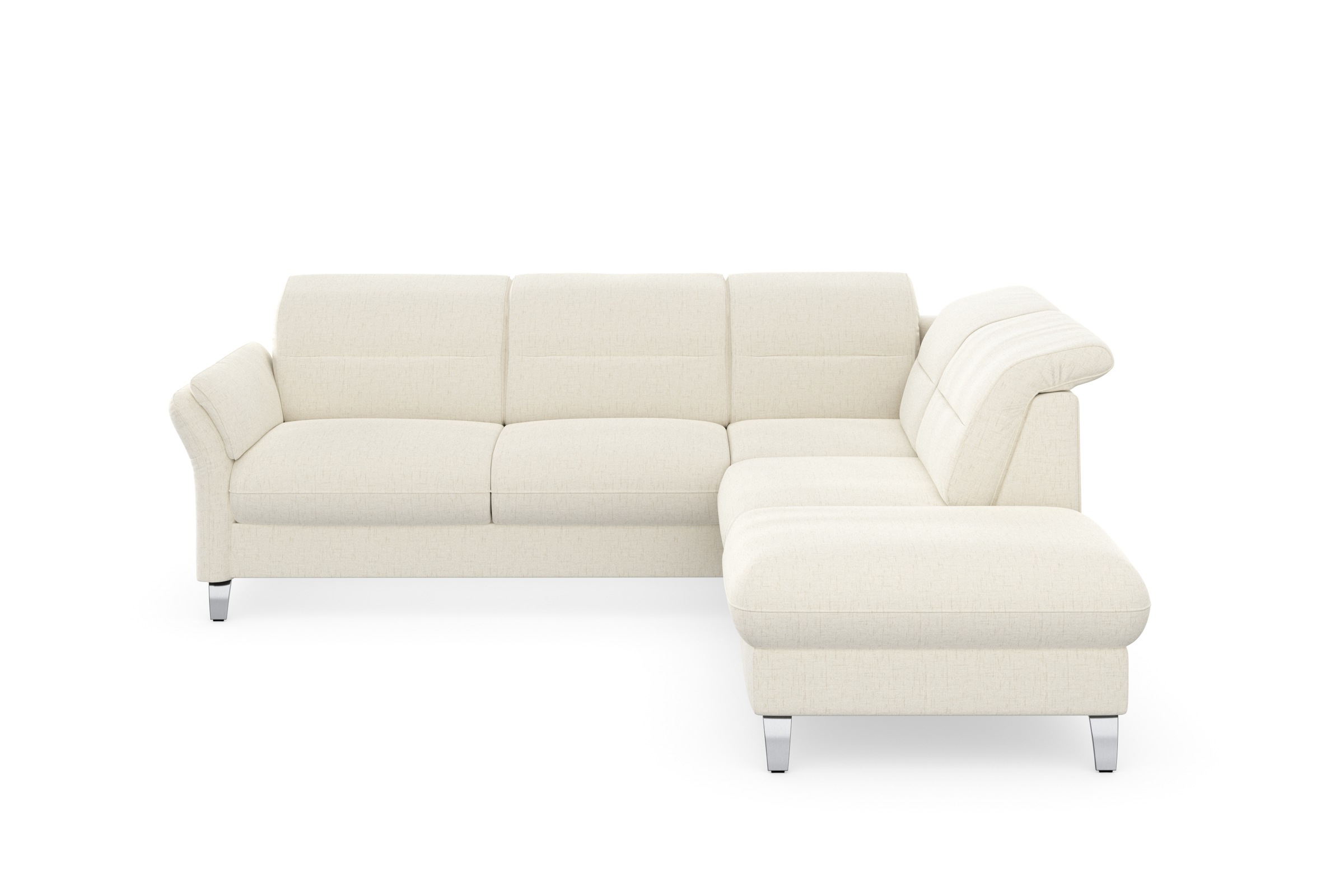 sit&more Ecksofa »Grenoble L-Form mit Federkern«, wahlweise mit Bettfunktion, Bettkasten, Arm- und Kopfteilverstellung