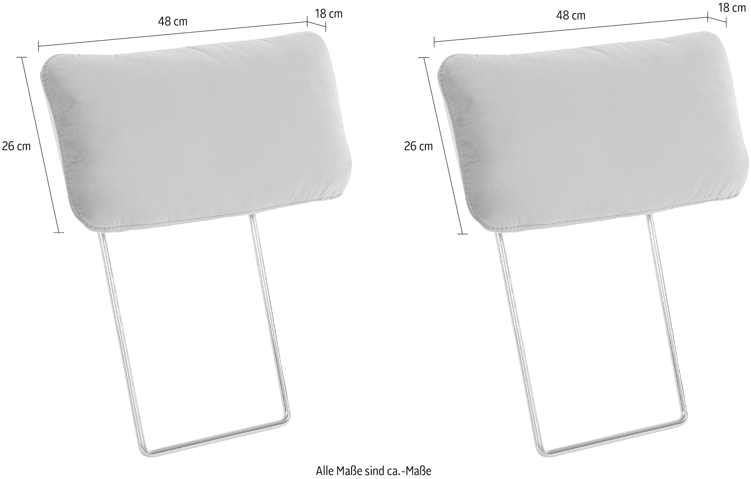 OTTO home Kopfstütze »Costello, B: 48 cm« Set: 2 Stück, passend zur Serie