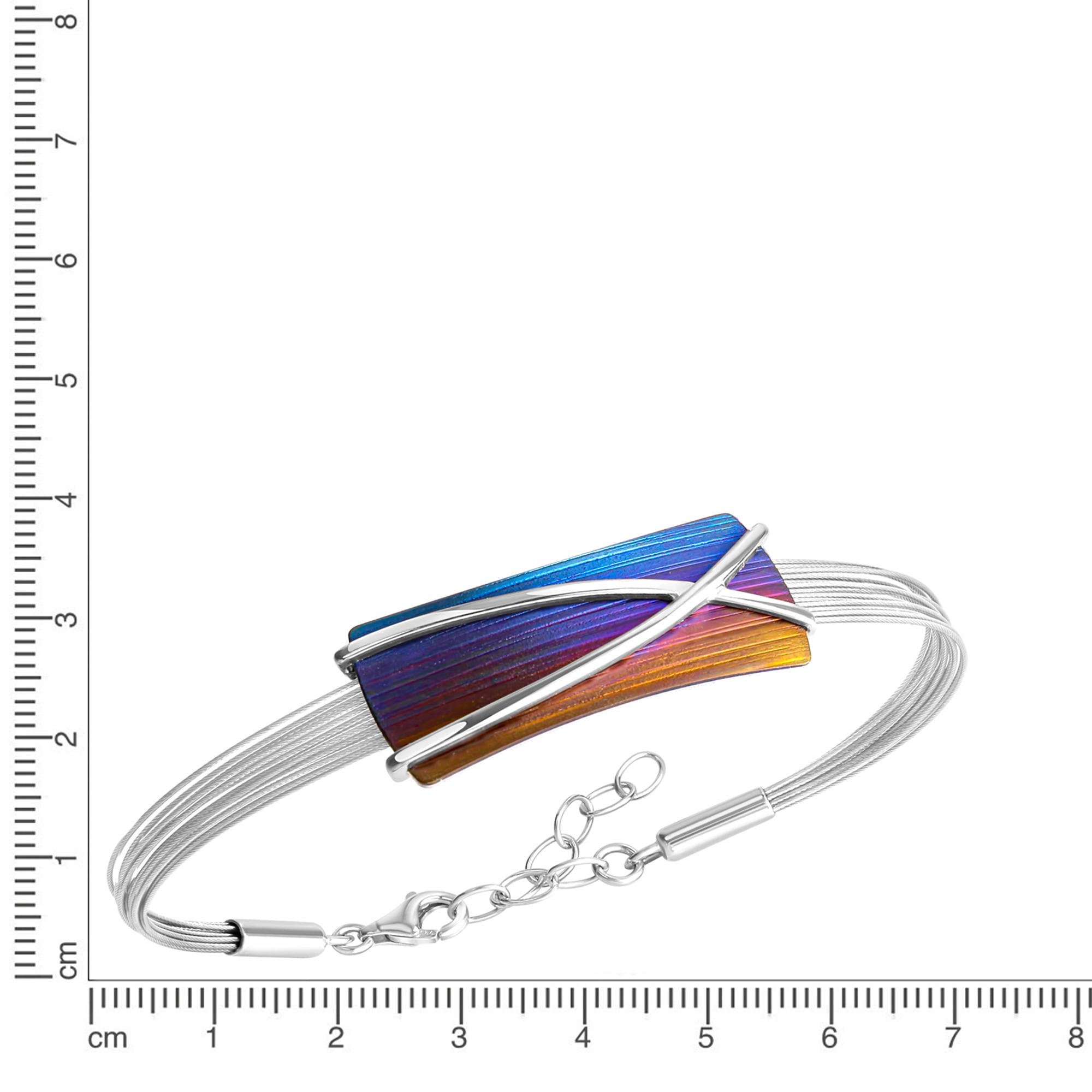 Zeeme Armband »Edelstahl mit Titan mehrfarbig 17+3cm lang«