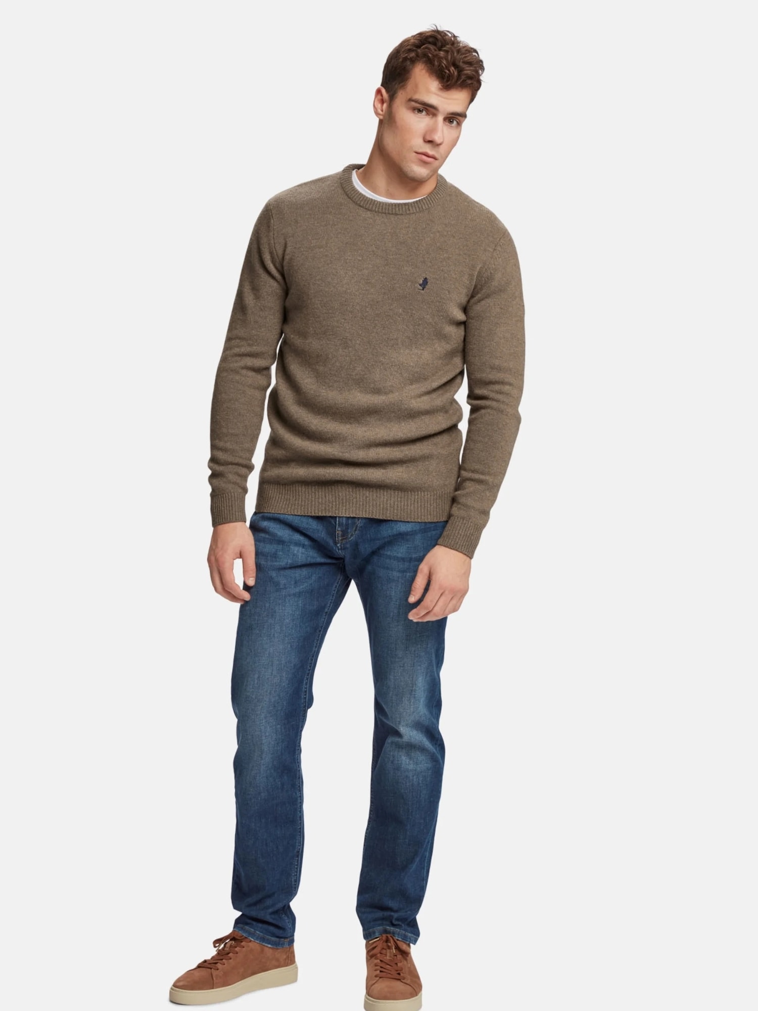 MCS Rundhalspullover »MCS Pullover Adrian«