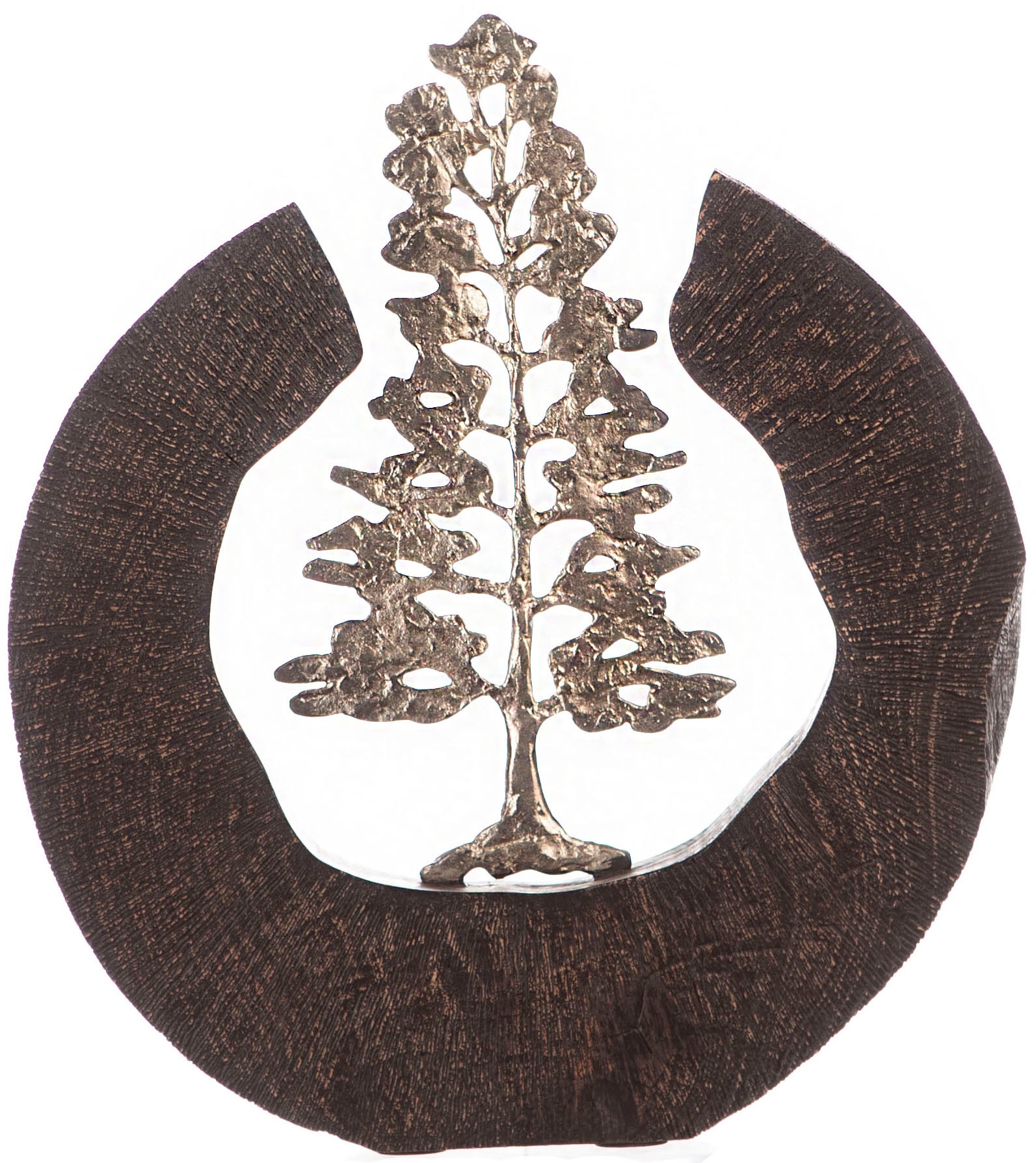 GILDE Dekoobjekt 39 BAUR bestellen Baum, Tree, Holz, handgefertigt, Metall Höhe | Fir Motiv cm, schwarz/silber«, aus »Skulptur und Wohnzimmer