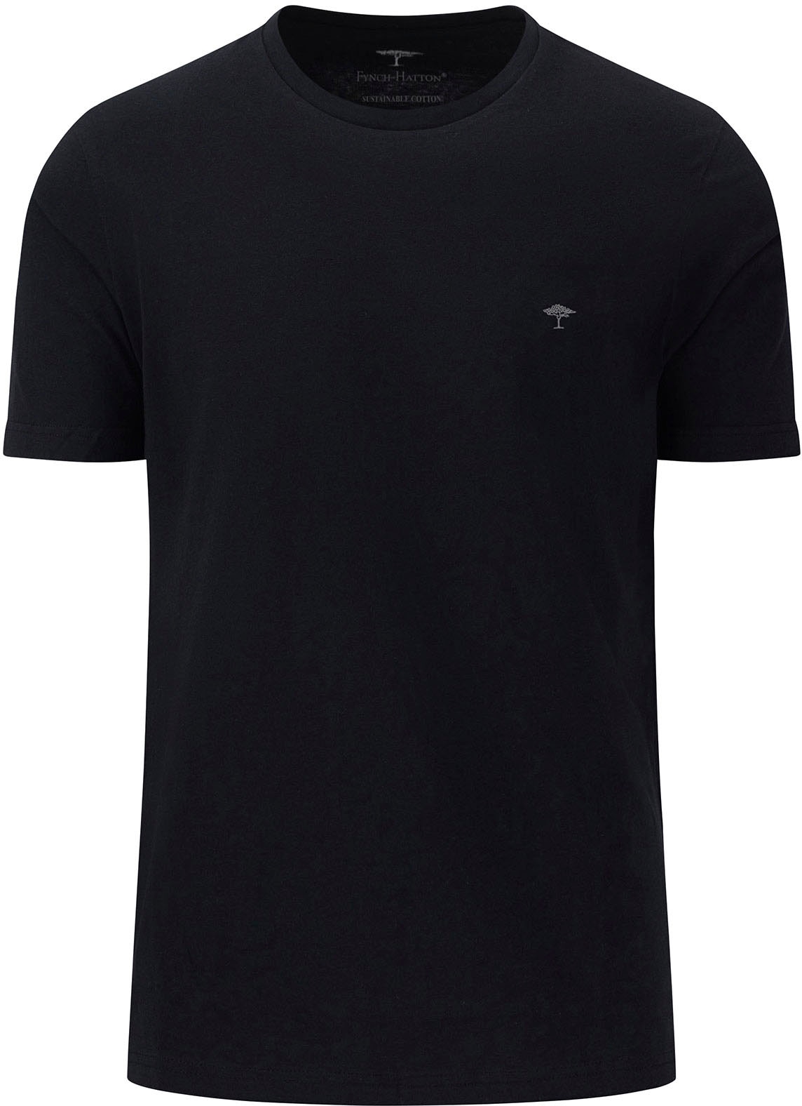 FYNCH-HATTON T-Shirt, mit Rundhals und Logo-Stickerei günstig online kaufen