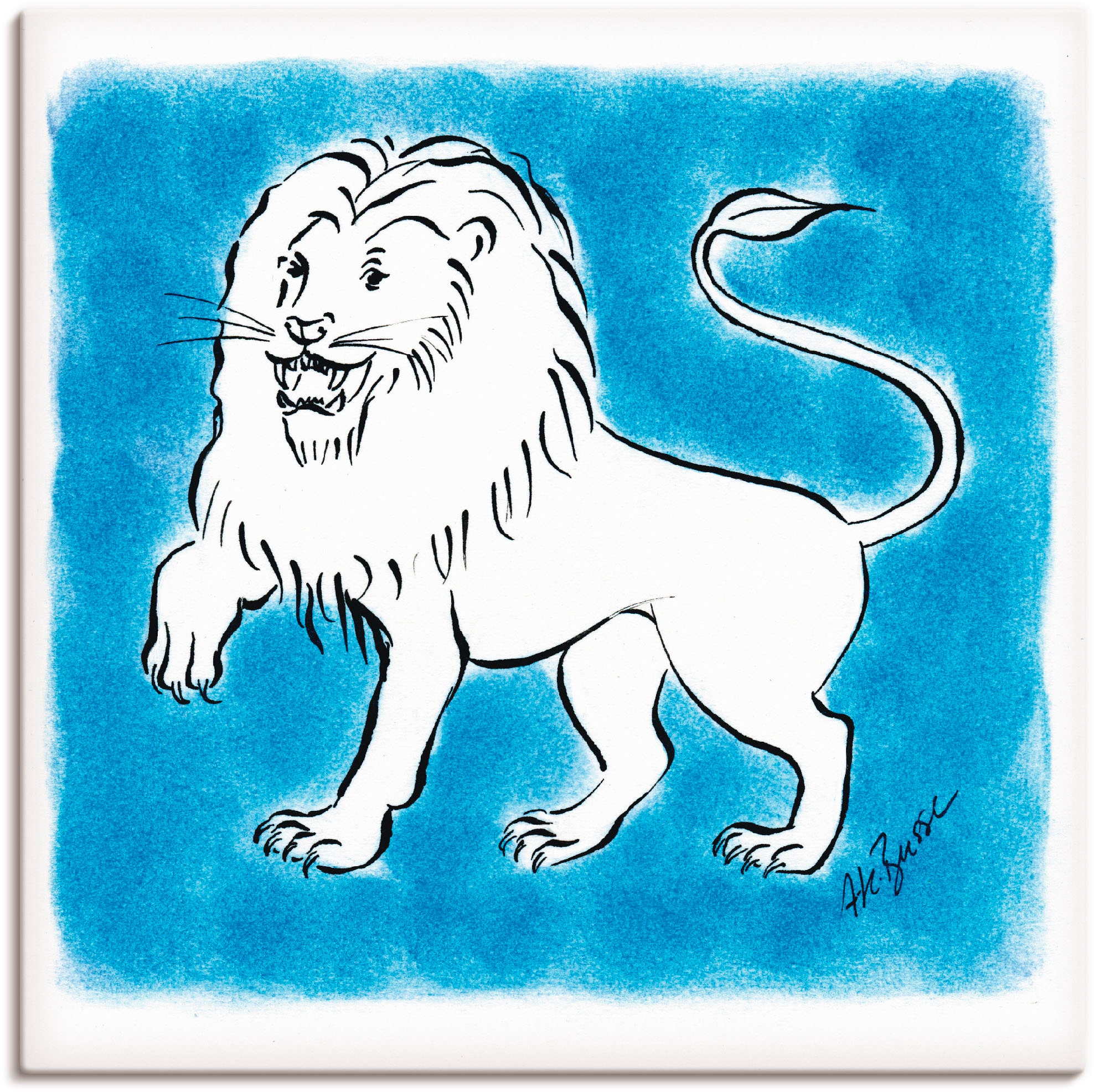 Artland Wandbild in oder Sternzeichen Löwe«, als bestellen Leinwandbild, »Serie Größen BAUR Poster (1 Sternzeichen, | versch. St.), Wandaufkleber