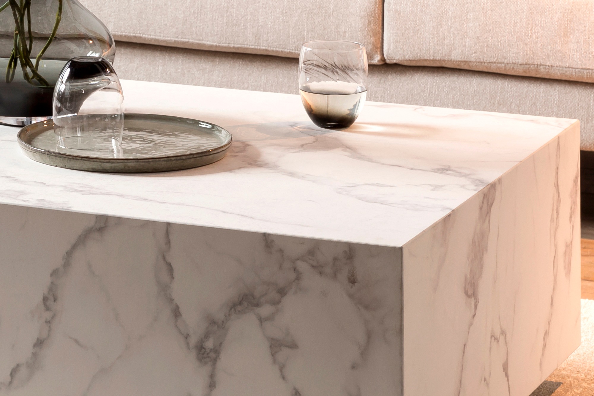 Salesfever Almeria Coffee Table White 120x75x35cm 2