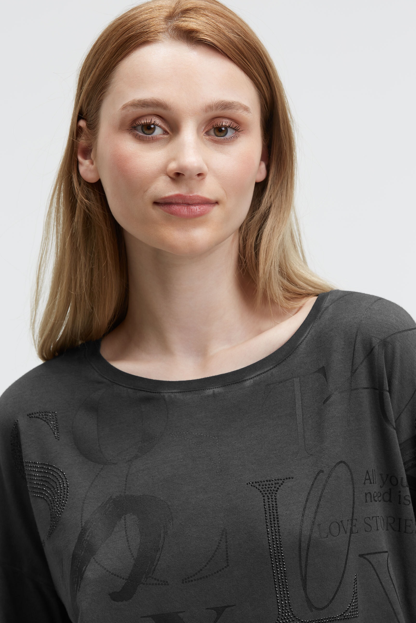 SOCCX 3/4-Arm-Shirt mit Seitenschlitze