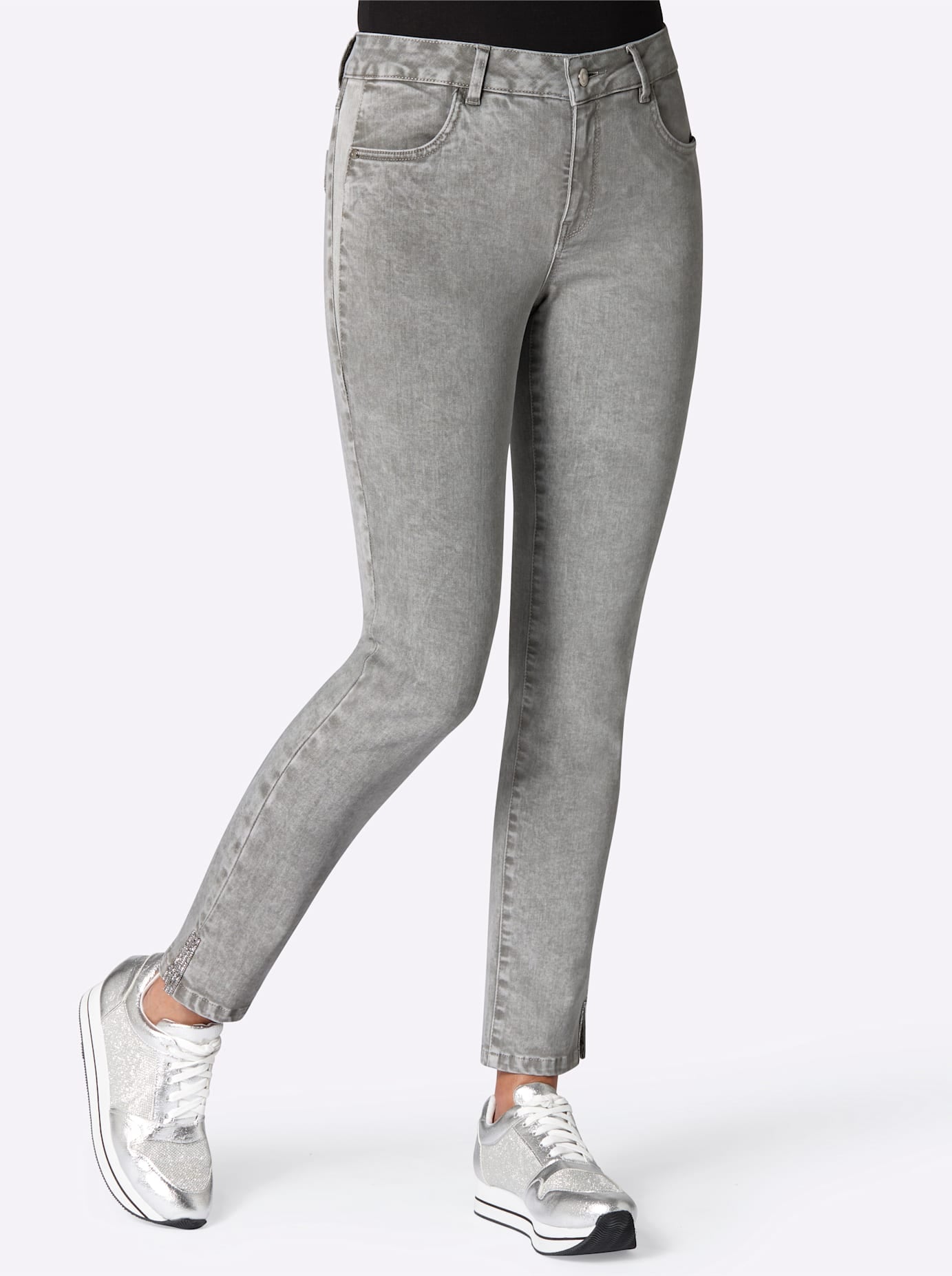 Ambria Stretch-Jeans 1 Stk. tlg. günstig online kaufen