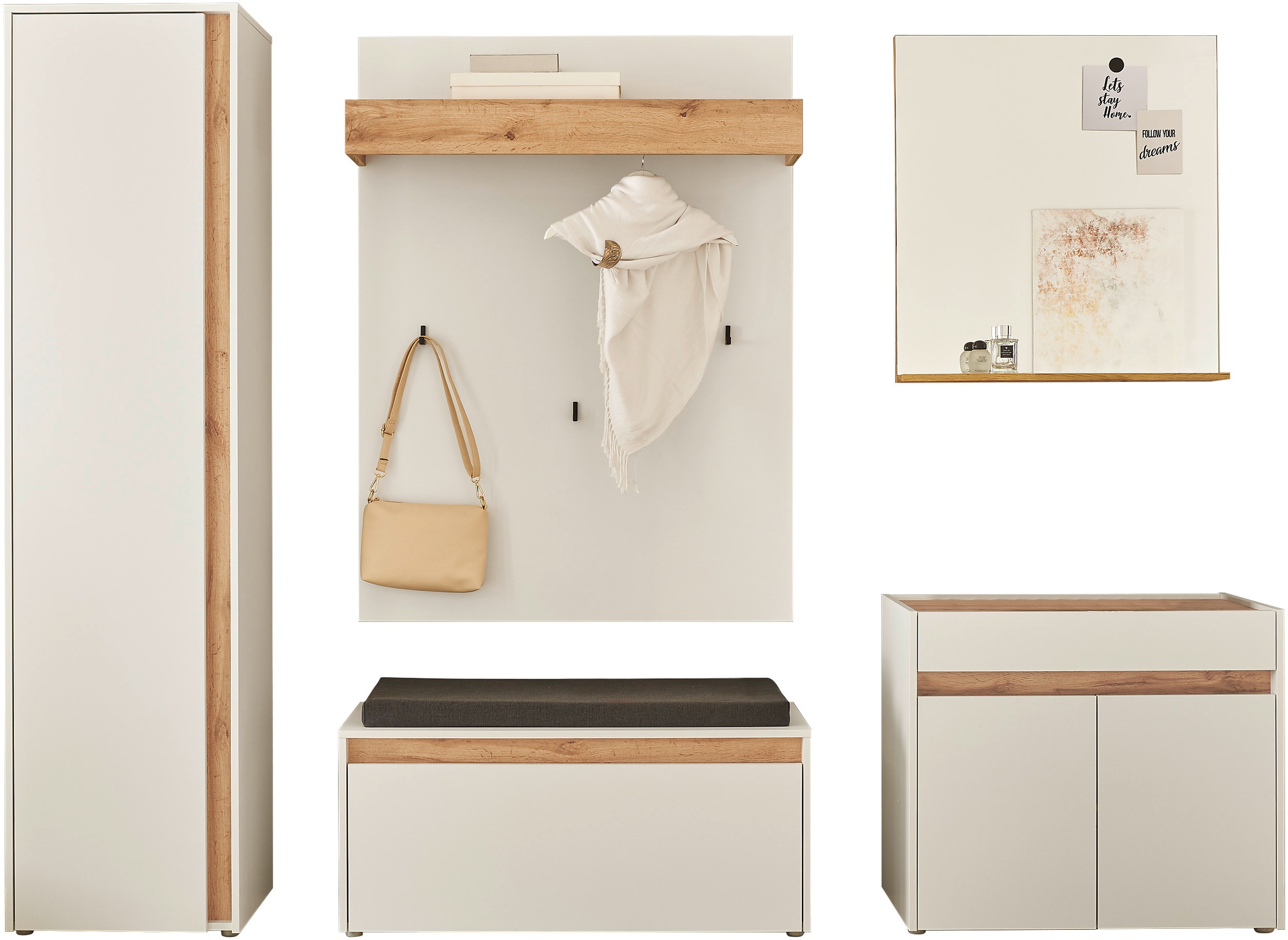 INOSIGN Garderoben-Set "GIRON/CiTY, moderne Garderobe, Komplettset mit viel günstig online kaufen