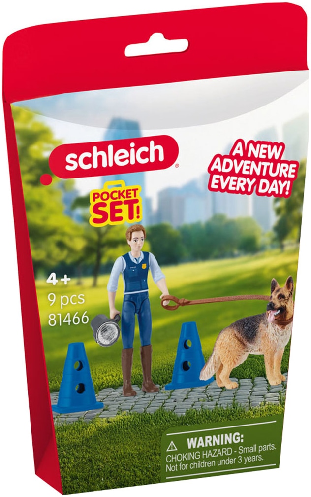 Schleich® Spielfigur »POCKET SET, Polizeieinsatz (81466)«