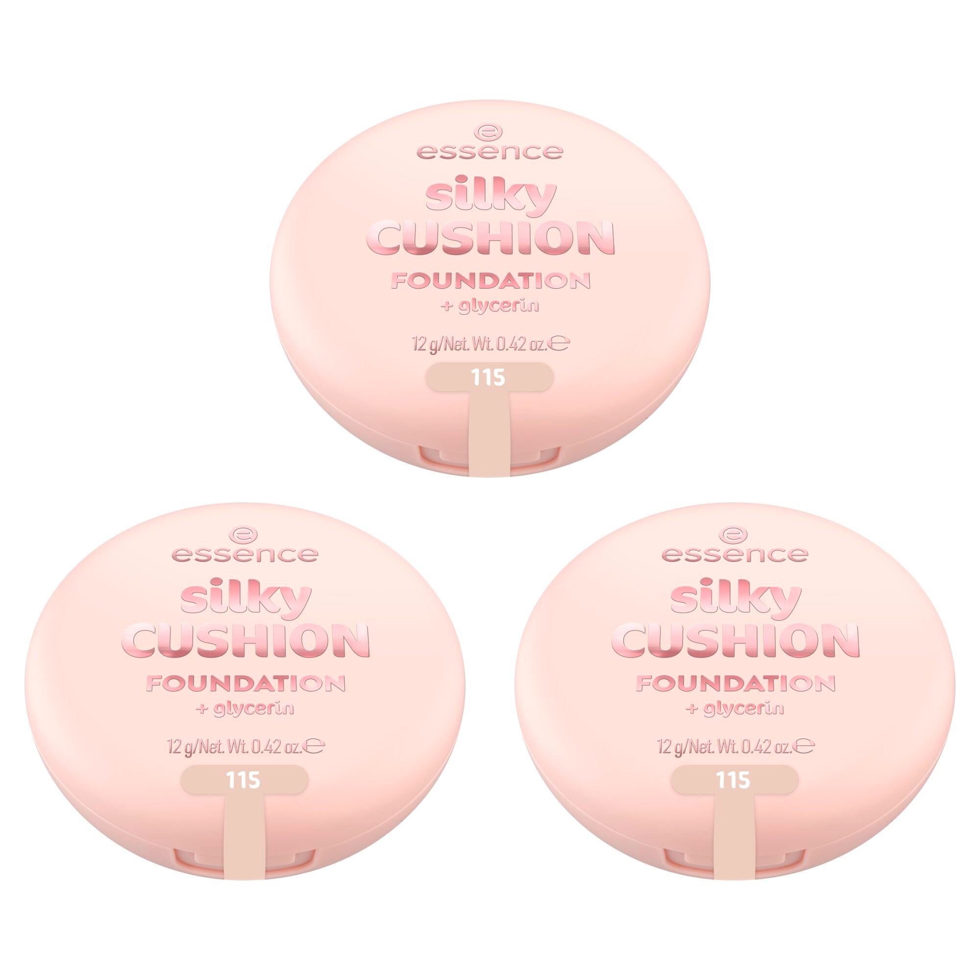 ESSENCE Damen Foundation "silky CUSHION FOUNDATION", 36 g, rosa, Teint-Kosmetika